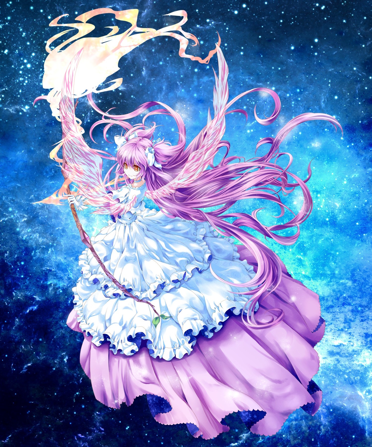 Kaname Madoka from Mahou Shoujo Madoka Magica with wings HD Wallpaper