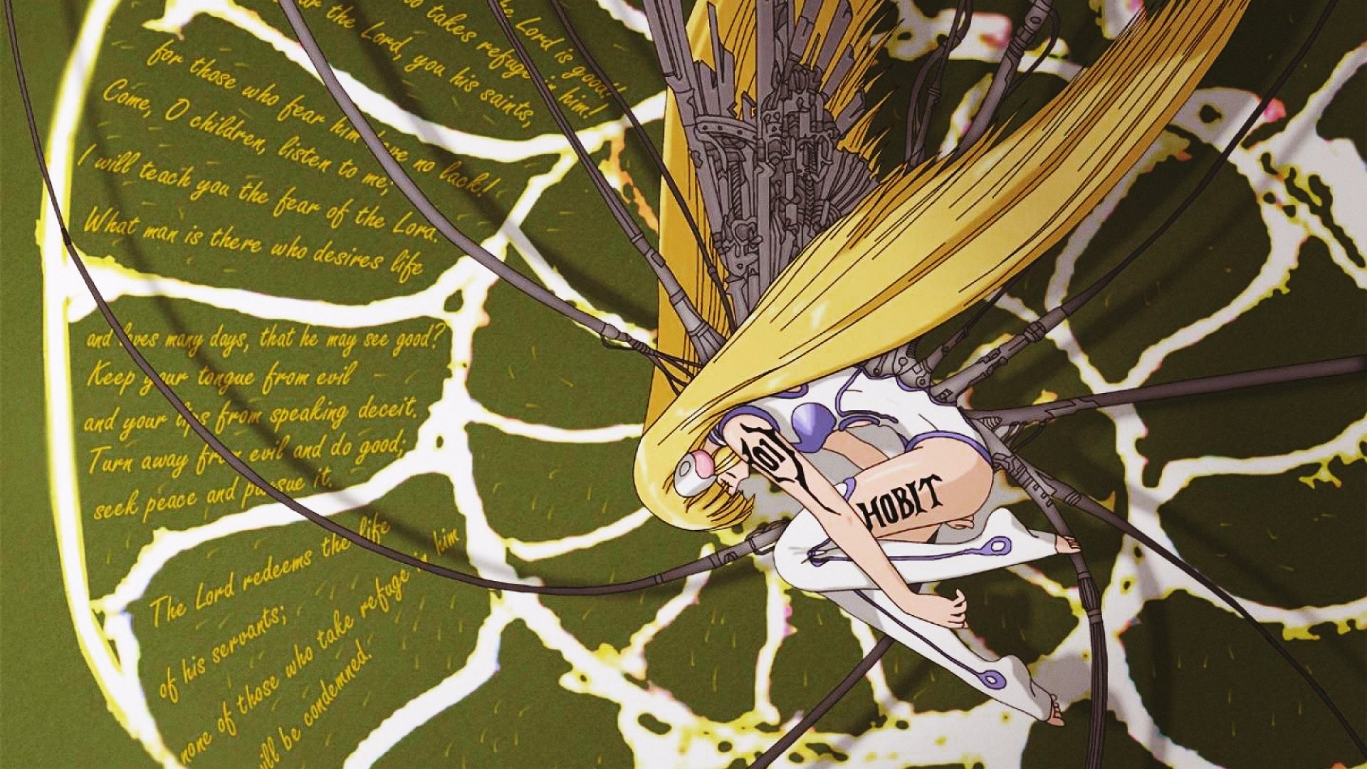 Chi from Chobits with text HD Wallpaper