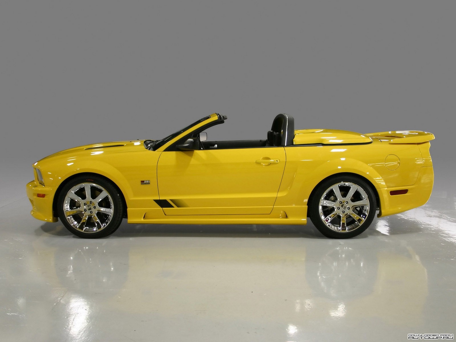 Yellow Ford Shelby Mustang Convertible HD Wallpaper