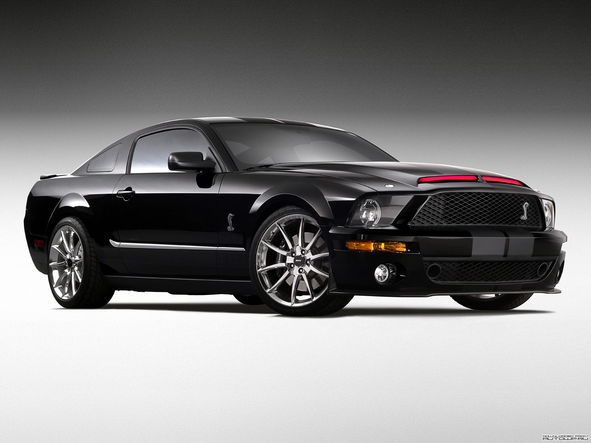Black Ford Shelby Mustang GT500 Knight Rider car HD Wallpaper