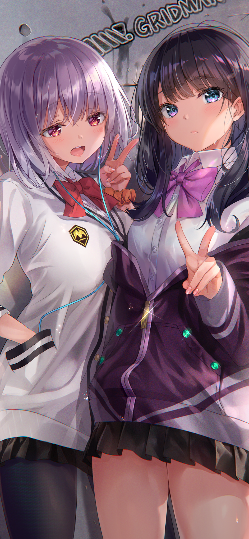 Rikka Takarada and Akane Shinjo from SSSS.GRIDMAN HD Phone Wallpaper