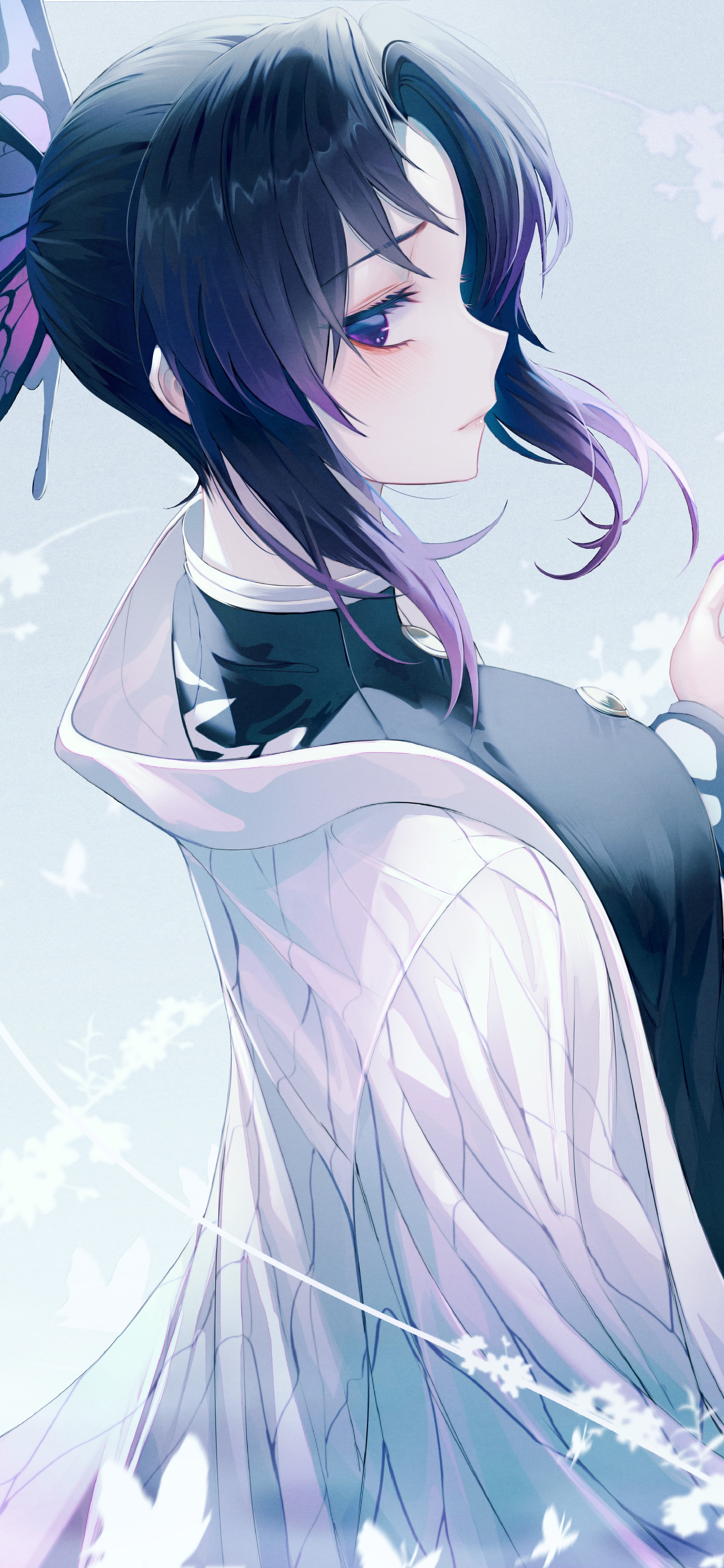 Kochou Shinobu from Kimetsu no Yaiba HD Phone Wallpaper