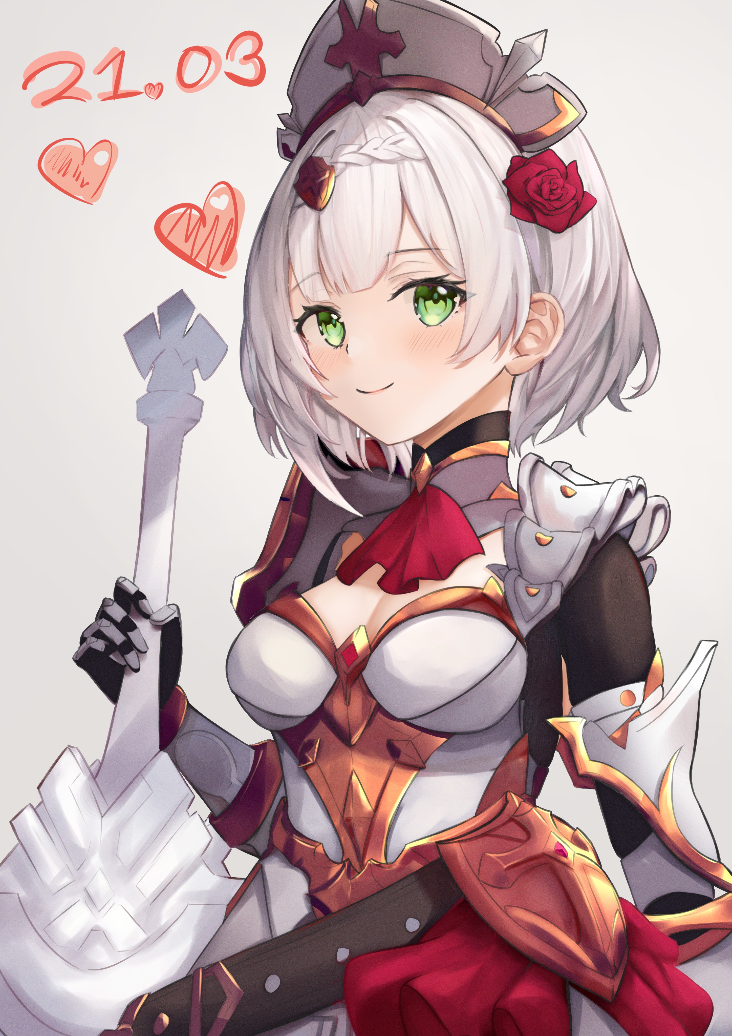 Noelle from Genshin Impact with a sword HD Phone Wallpaper