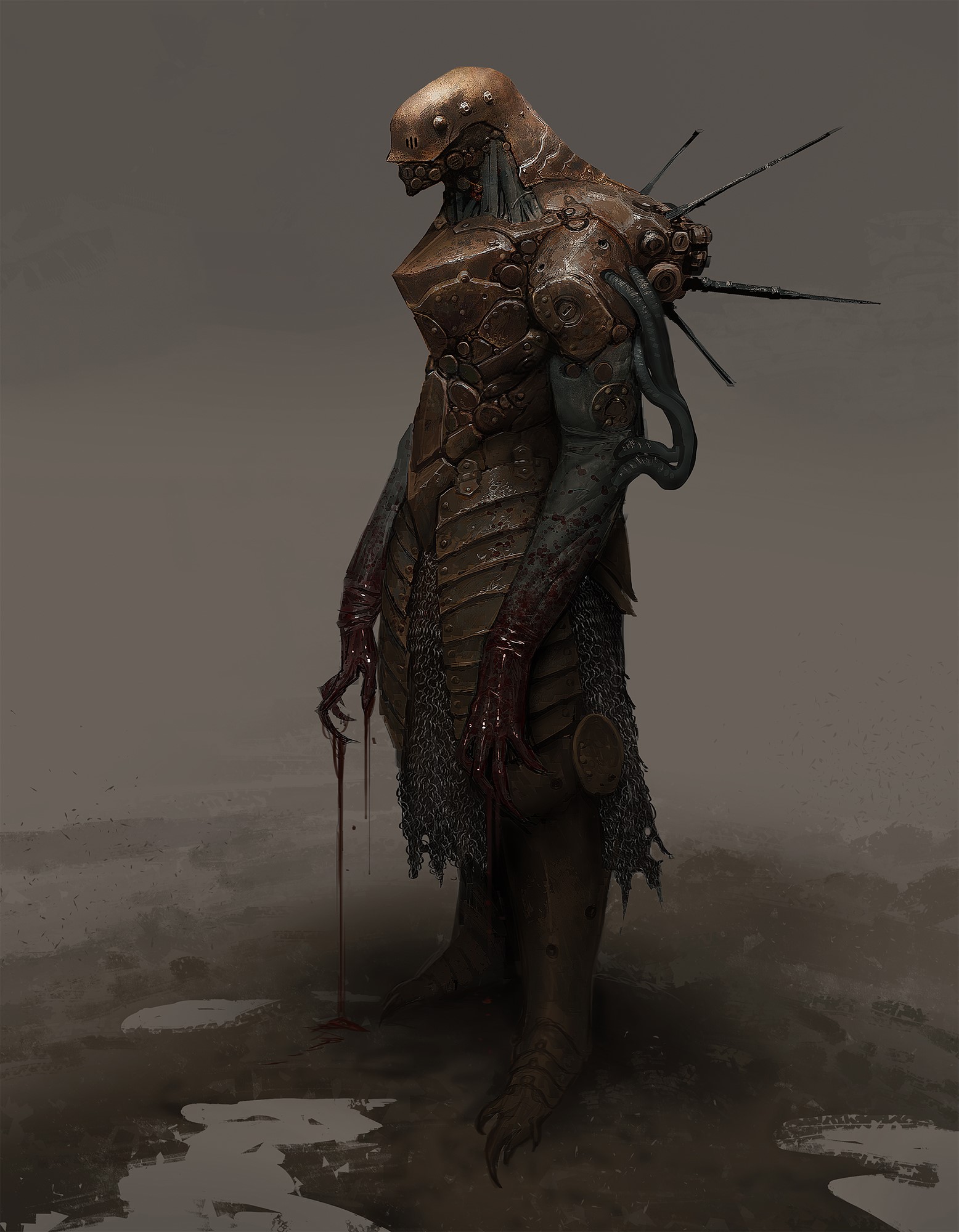 Artwork of a creature by Mike Franchina HD Phone Wallpaper