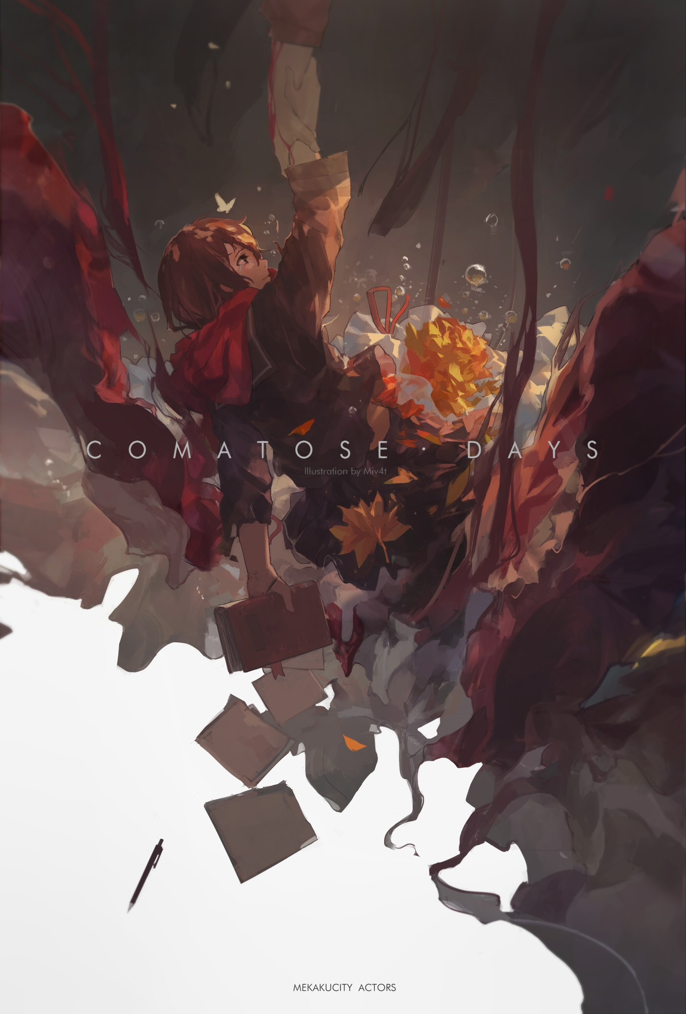 Comatose Days Illustration by Miv4t HD Phone Wallpaper