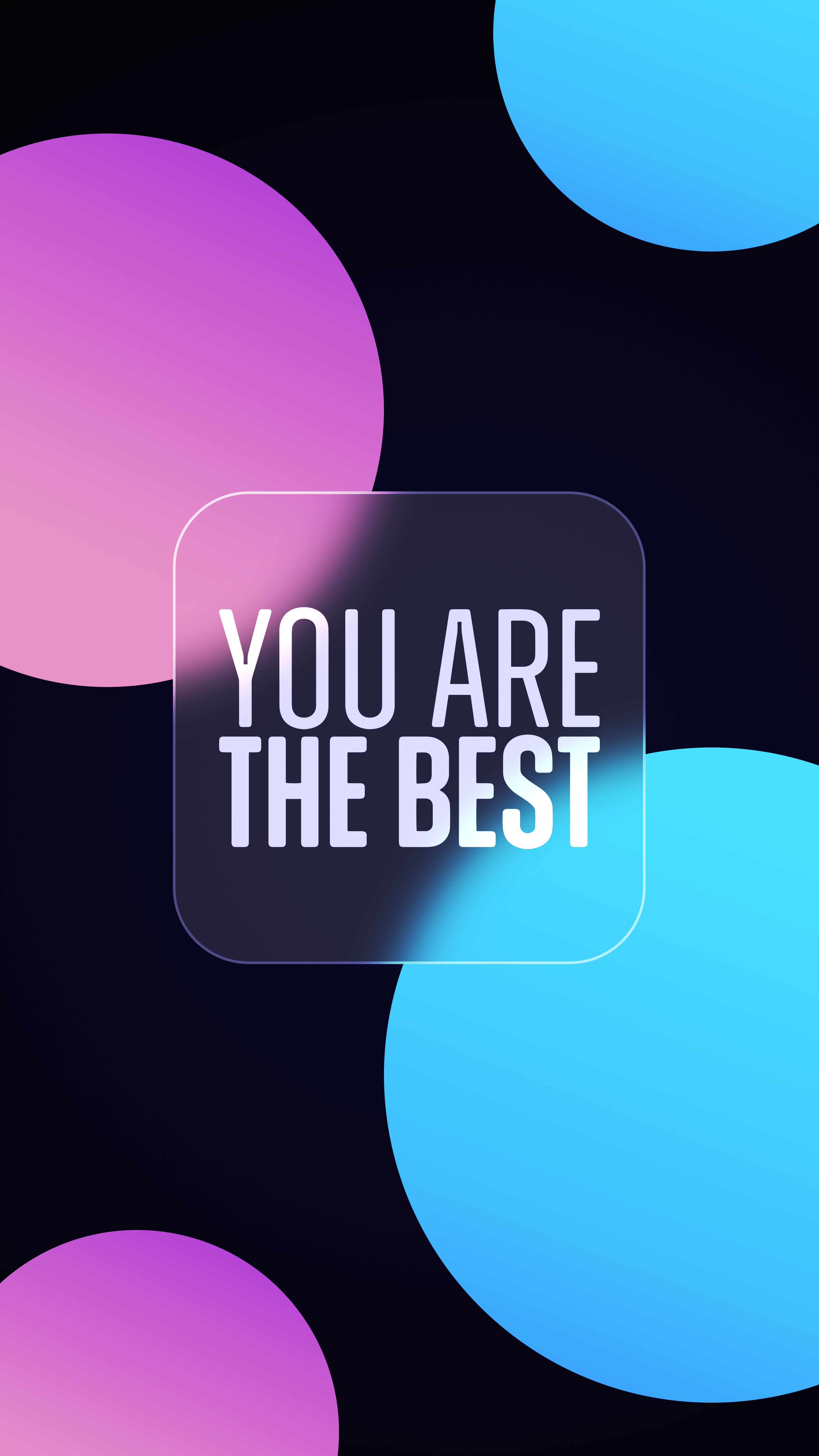 You Are The Best text on glass HD Phone Wallpaper