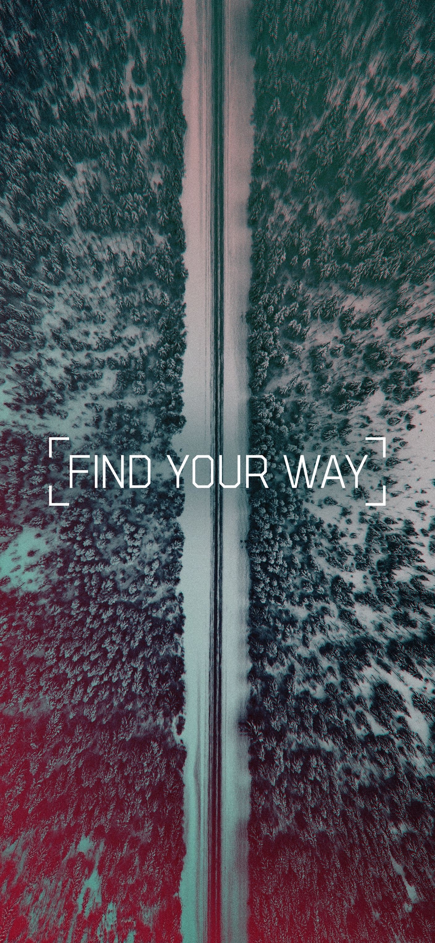 Find Your Way Inspirational Artwork HD Phone Wallpaper