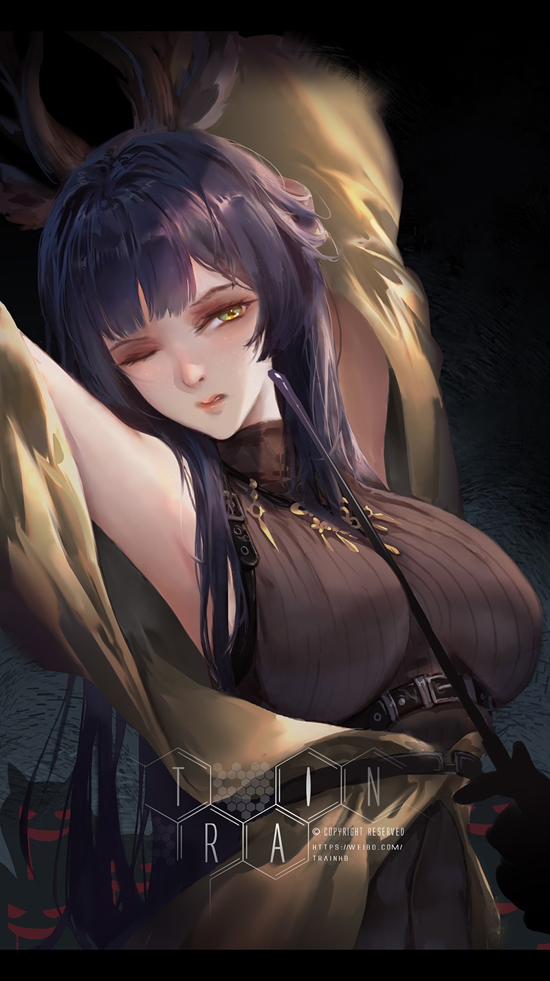 Tsukinogi from Arknights by TrainHB HD Phone Wallpaper
