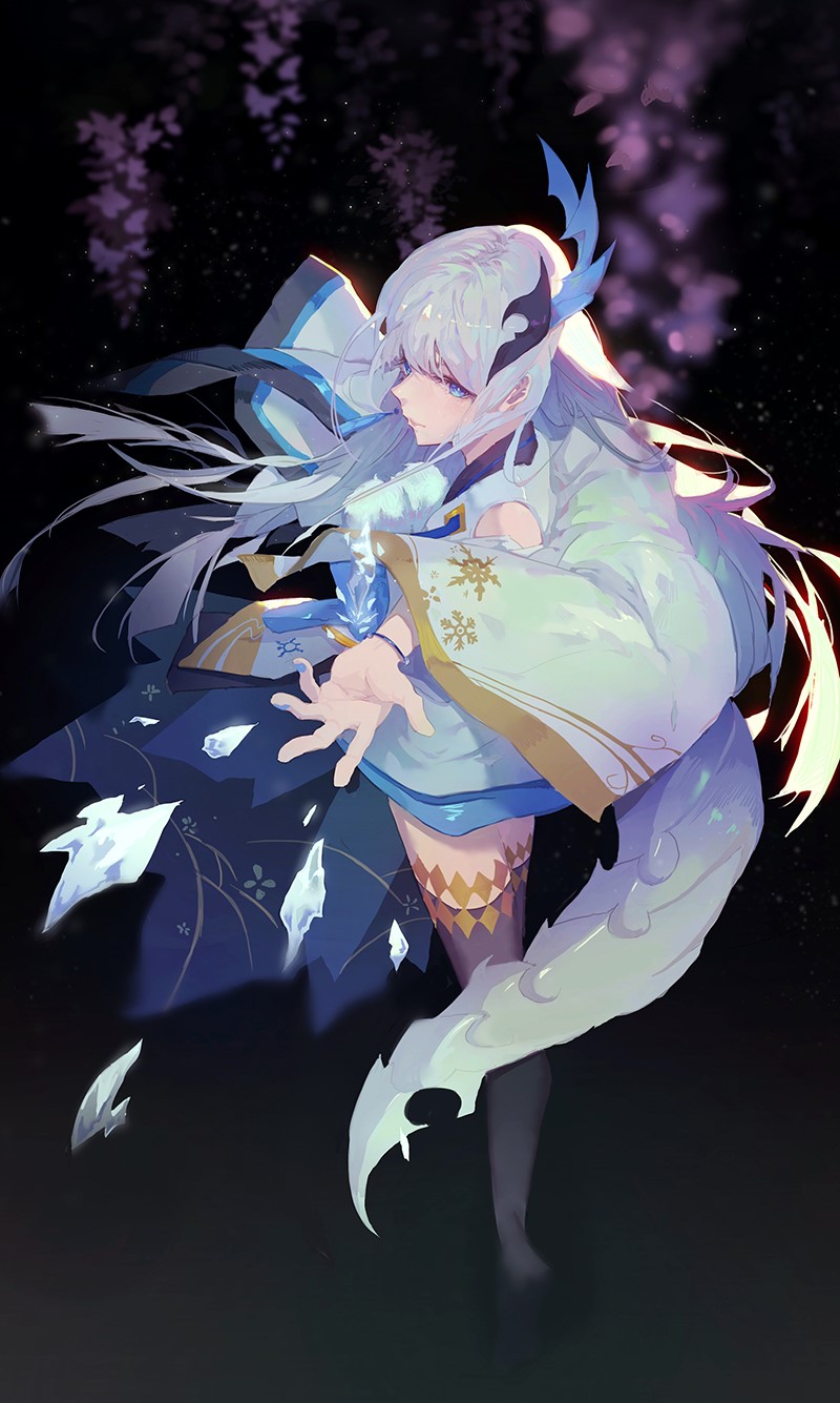 Kuroduki from Onmyoji HD Phone Wallpaper