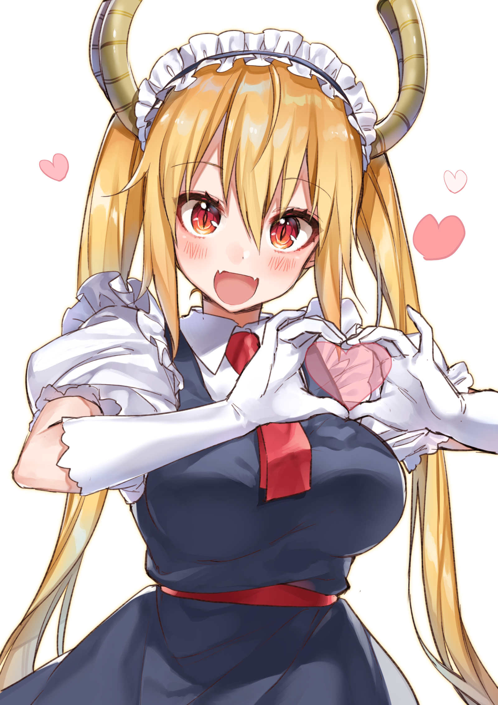 Tohru Maid Outfit Digital Art HD Phone Wallpaper