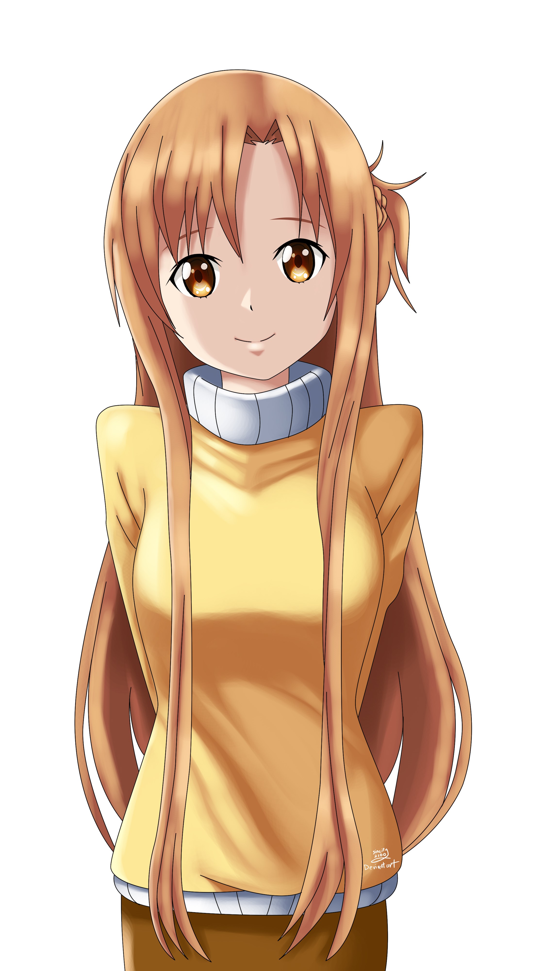 Asuna Yuuki from Sword Art Online HD Phone Wallpaper