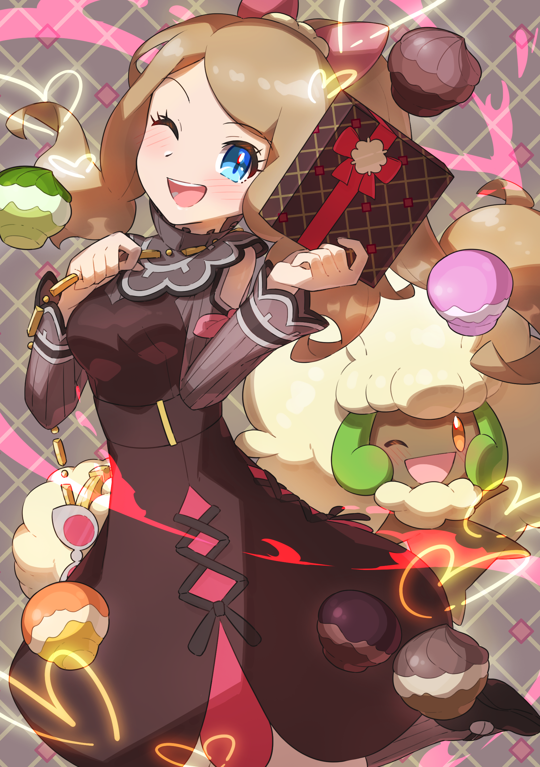 Serena and Whimsicott from Pokémon HD Phone Wallpaper