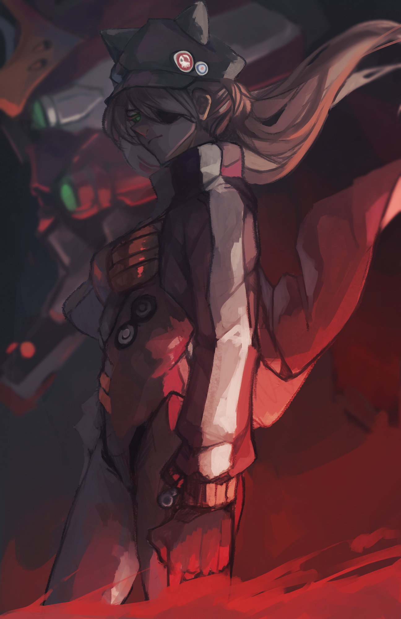 Asuka Langley Soryu and EVA Unit 02 from Neon Genesis Evangelion HD Phone Wallpaper