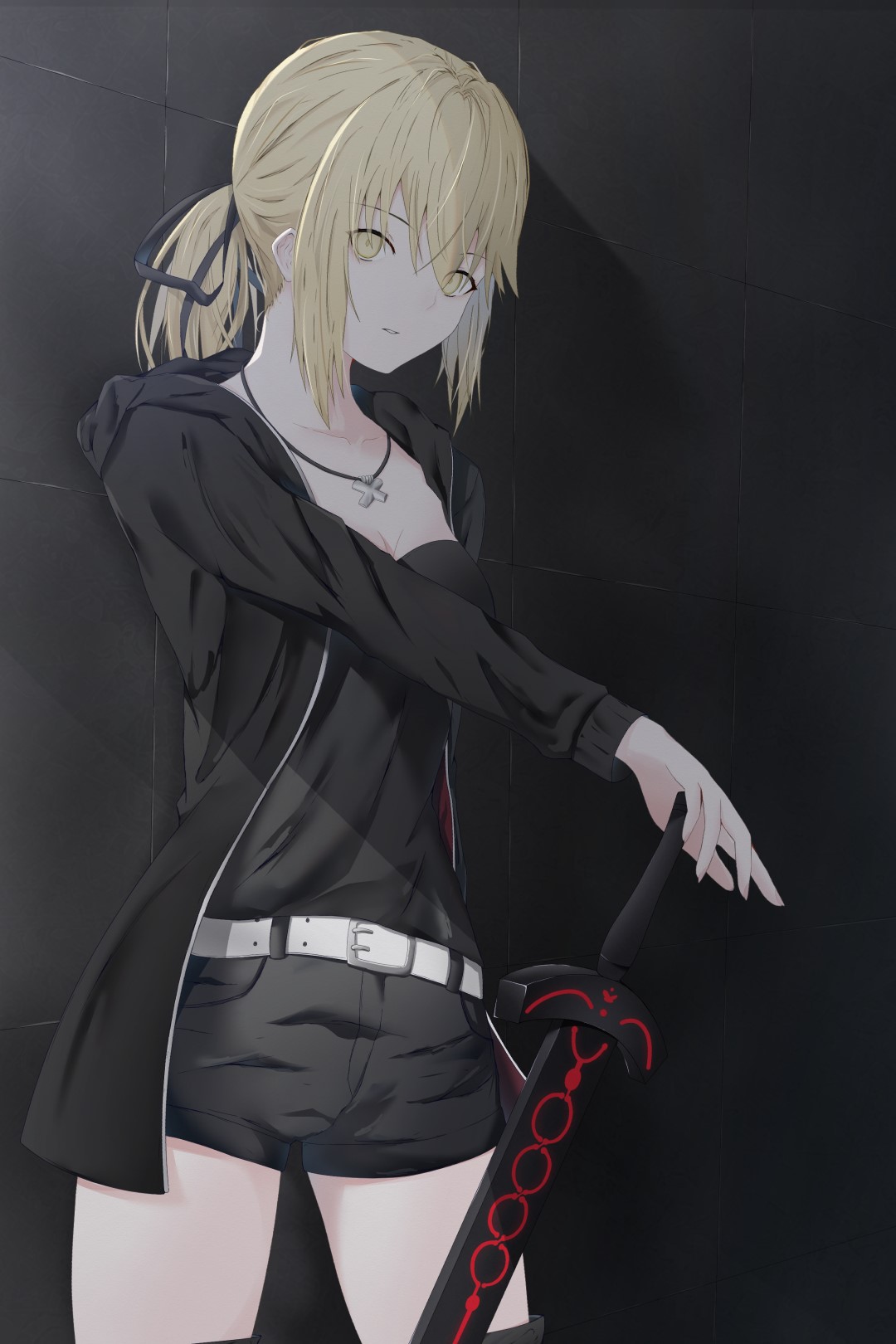 Saber from Fate/Grand Order with sword HD Phone Wallpaper