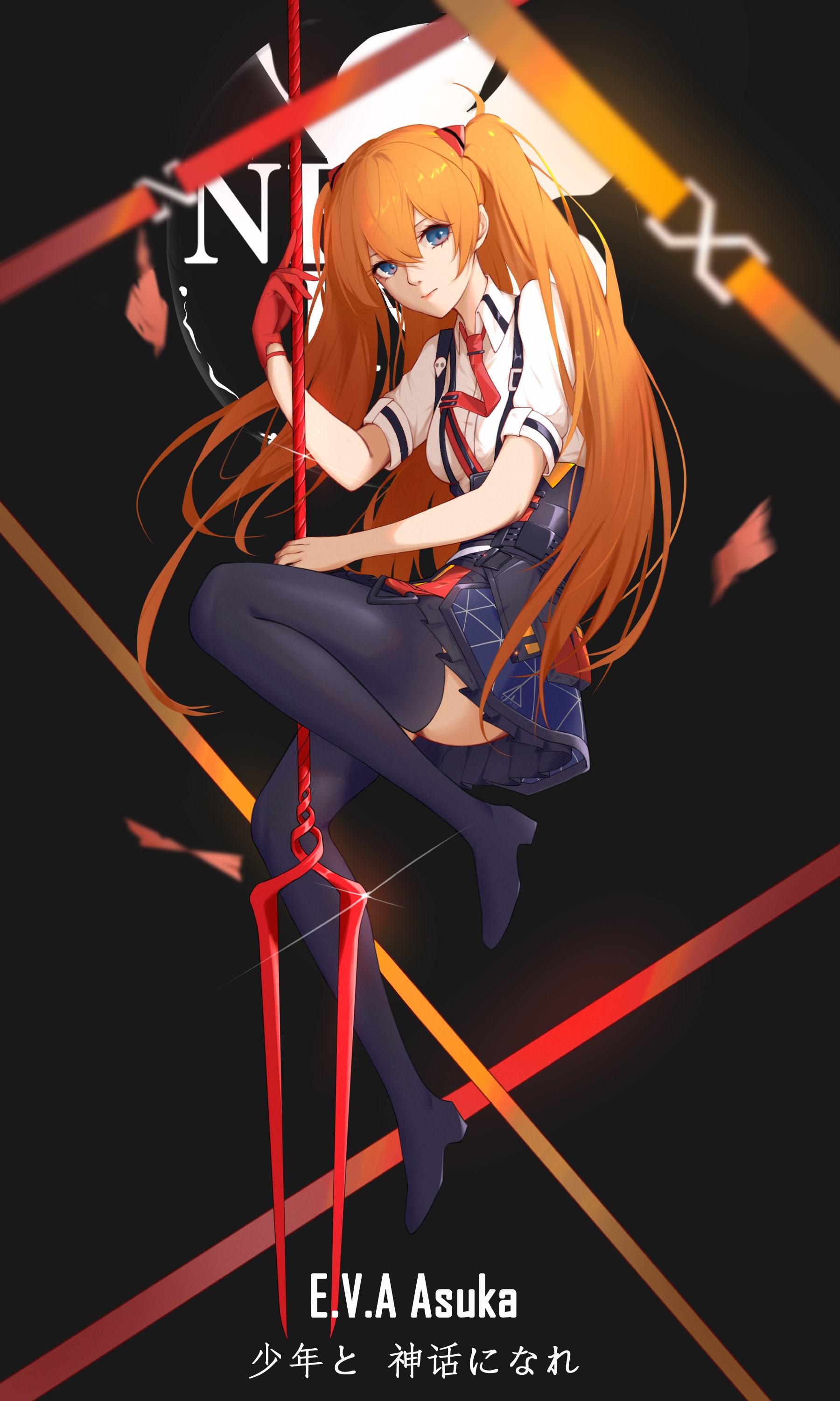 Asuka Langley Soryu from Neon Genesis Evangelion HD Phone Wallpaper