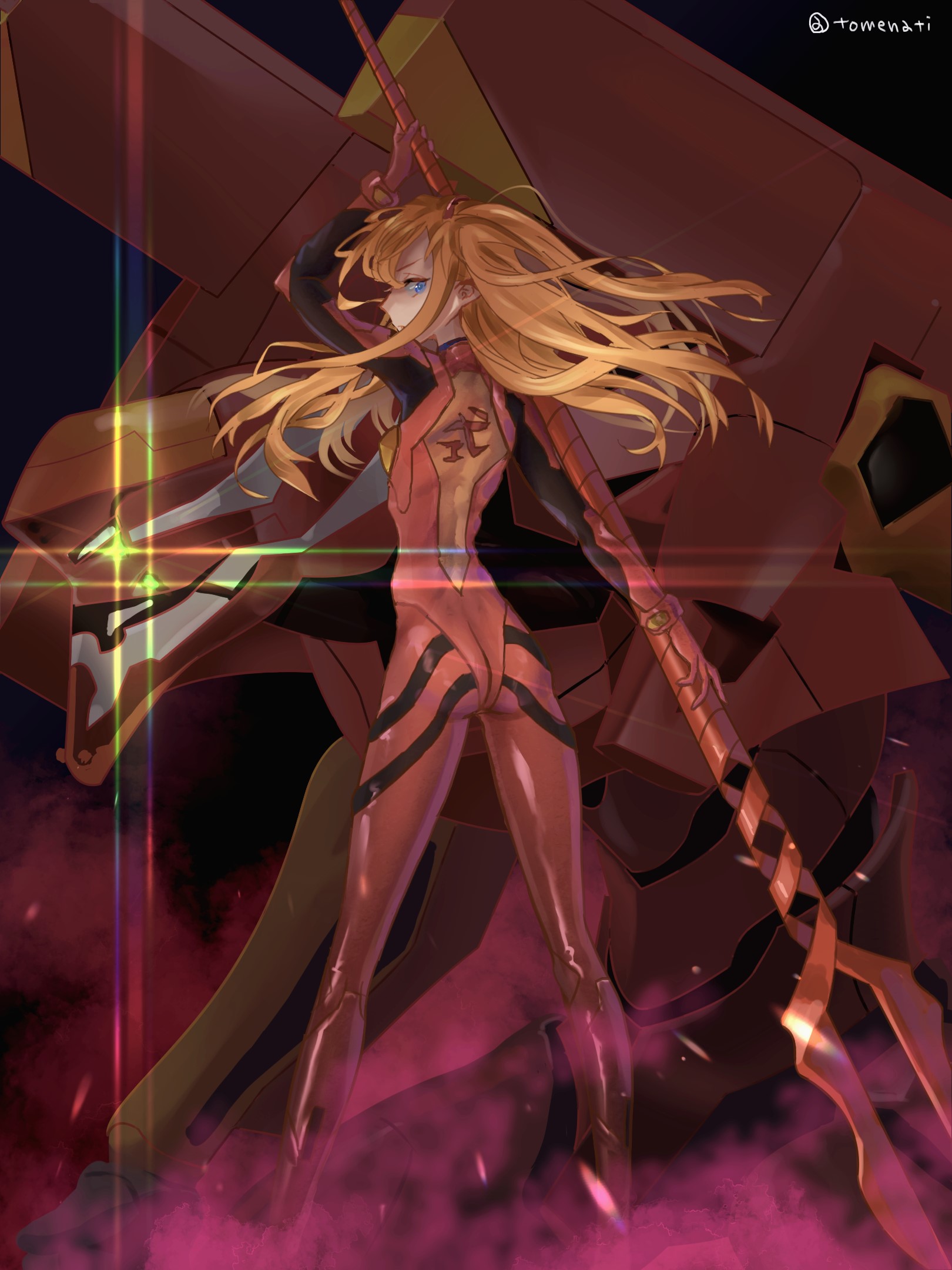 Asuka Langley Soryu from Neon Genesis Evangelion HD Phone Wallpaper