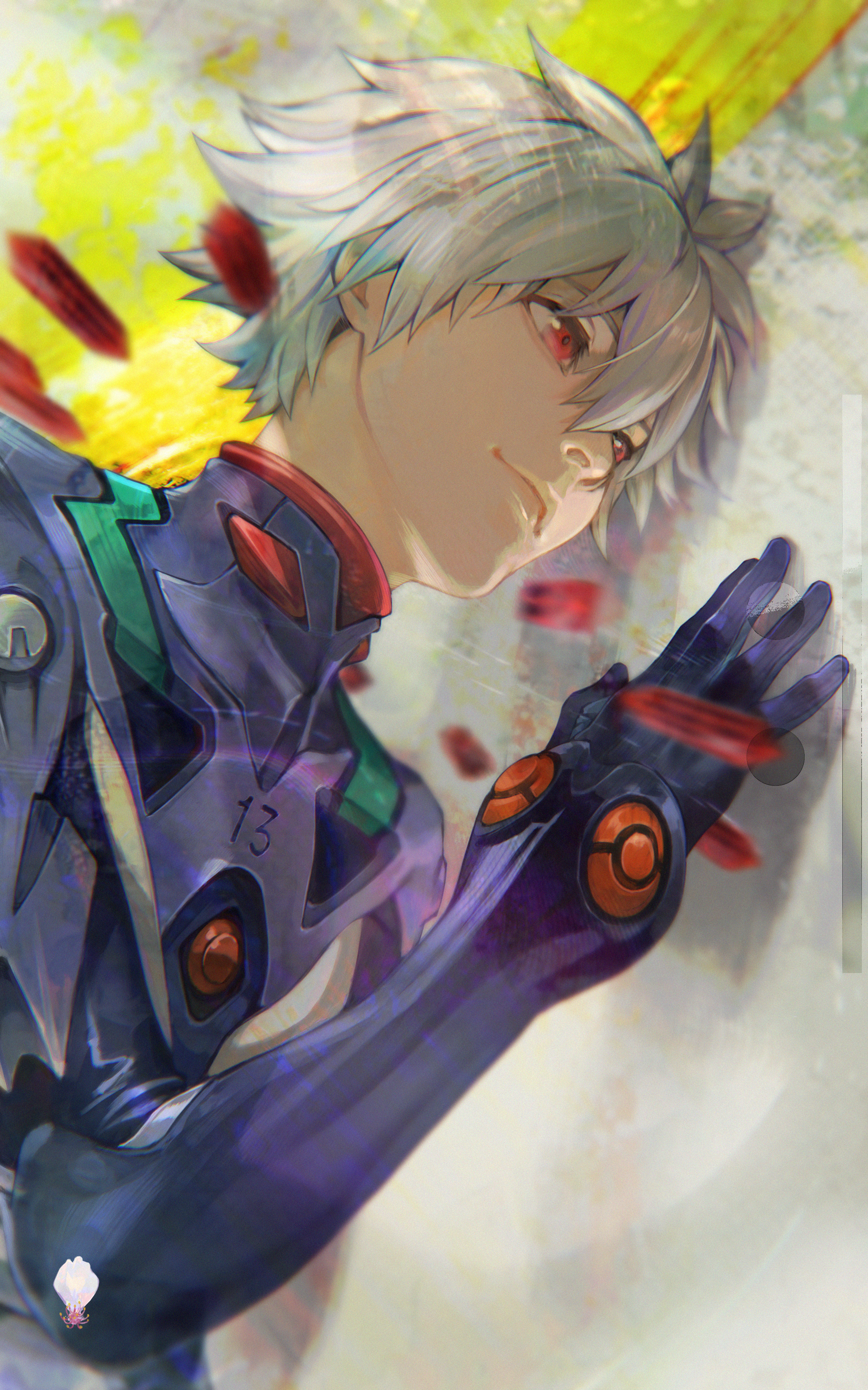 Kaworu Nagisa from Neon Genesis Evangelion HD Phone Wallpaper