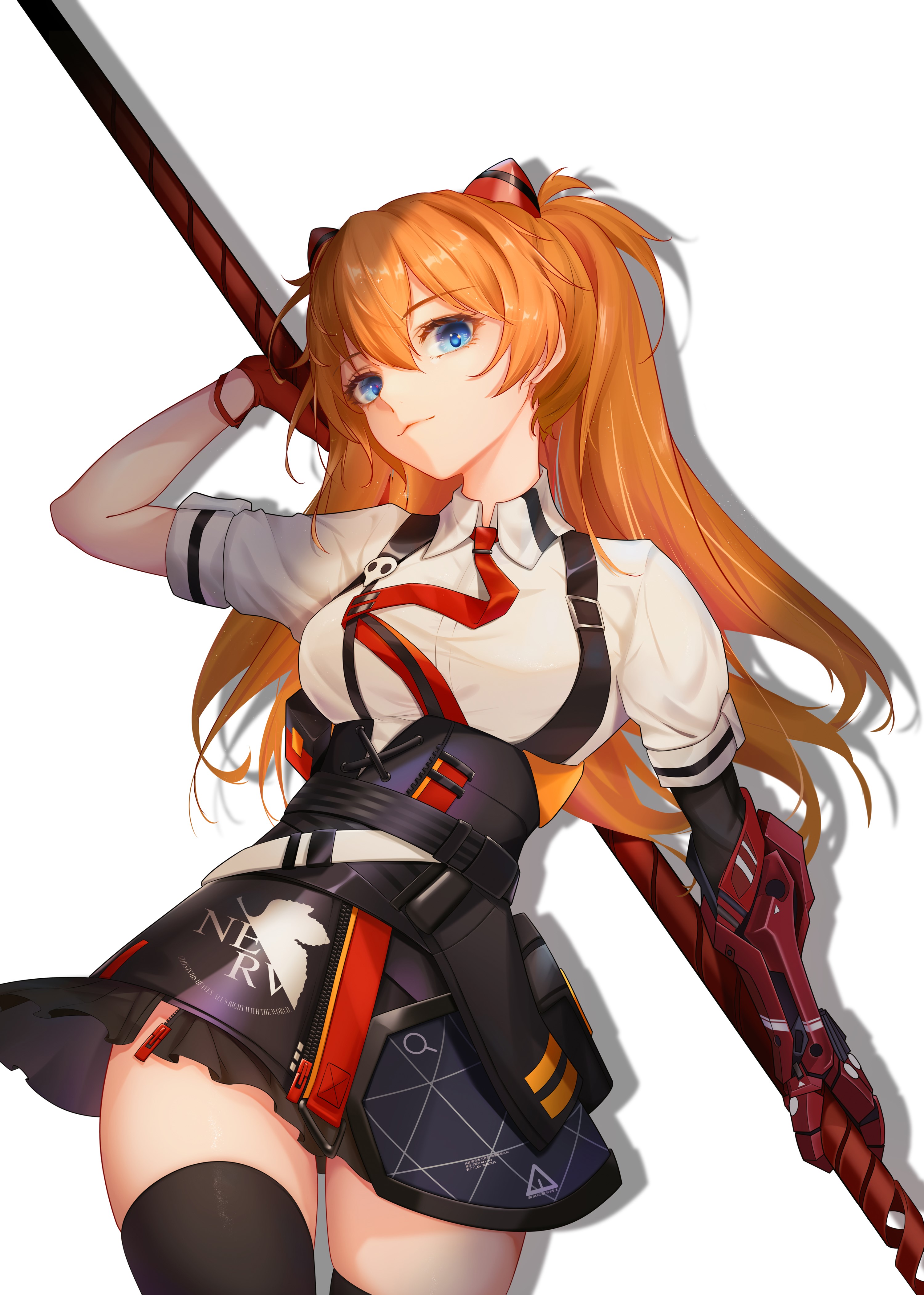 Asuka Langley Soryu from Neon Genesis Evangelion and Honkai Impact 3rd HD Phone Wallpaper