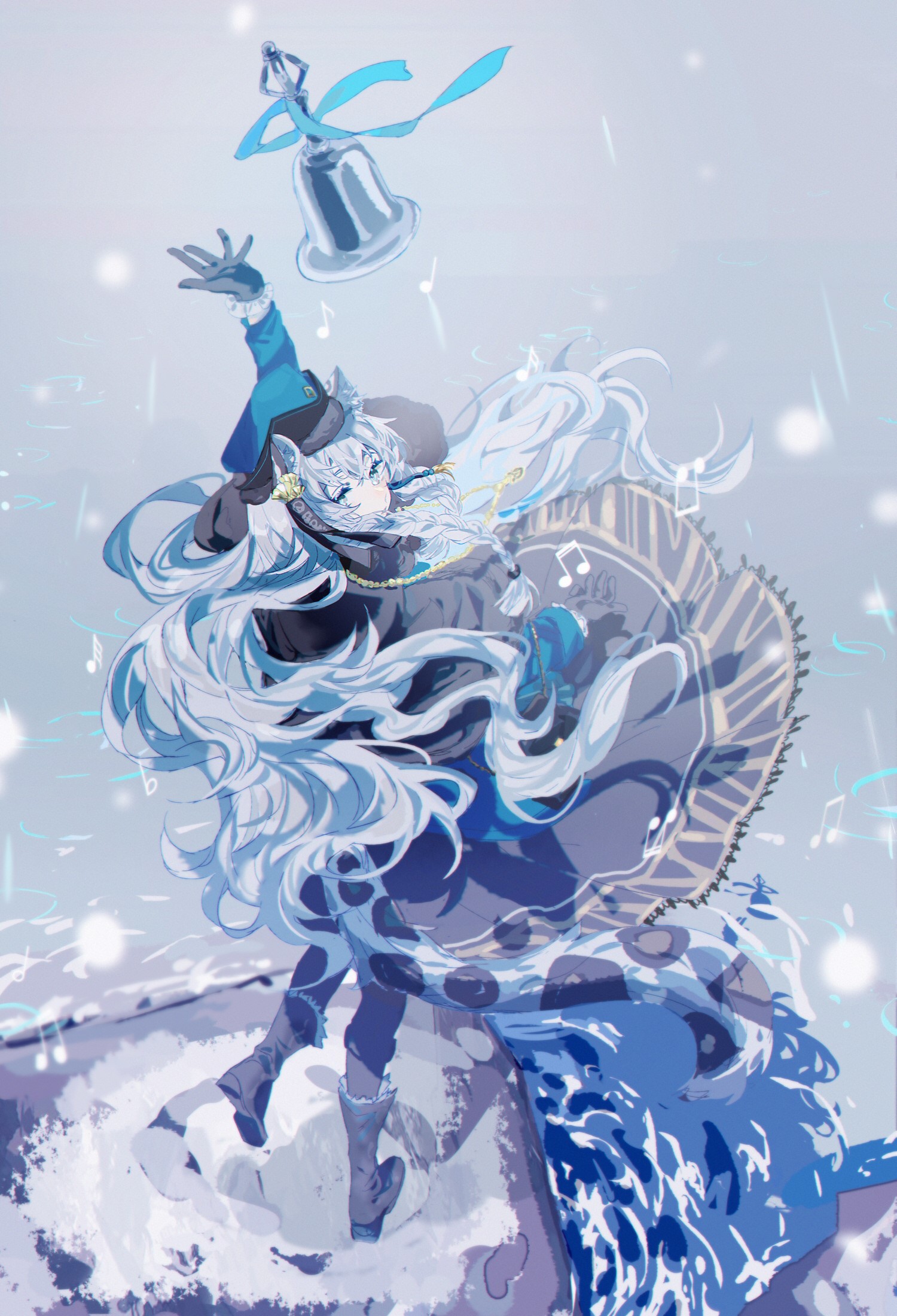 Arknights character with bell and musical notes HD Phone Wallpaper