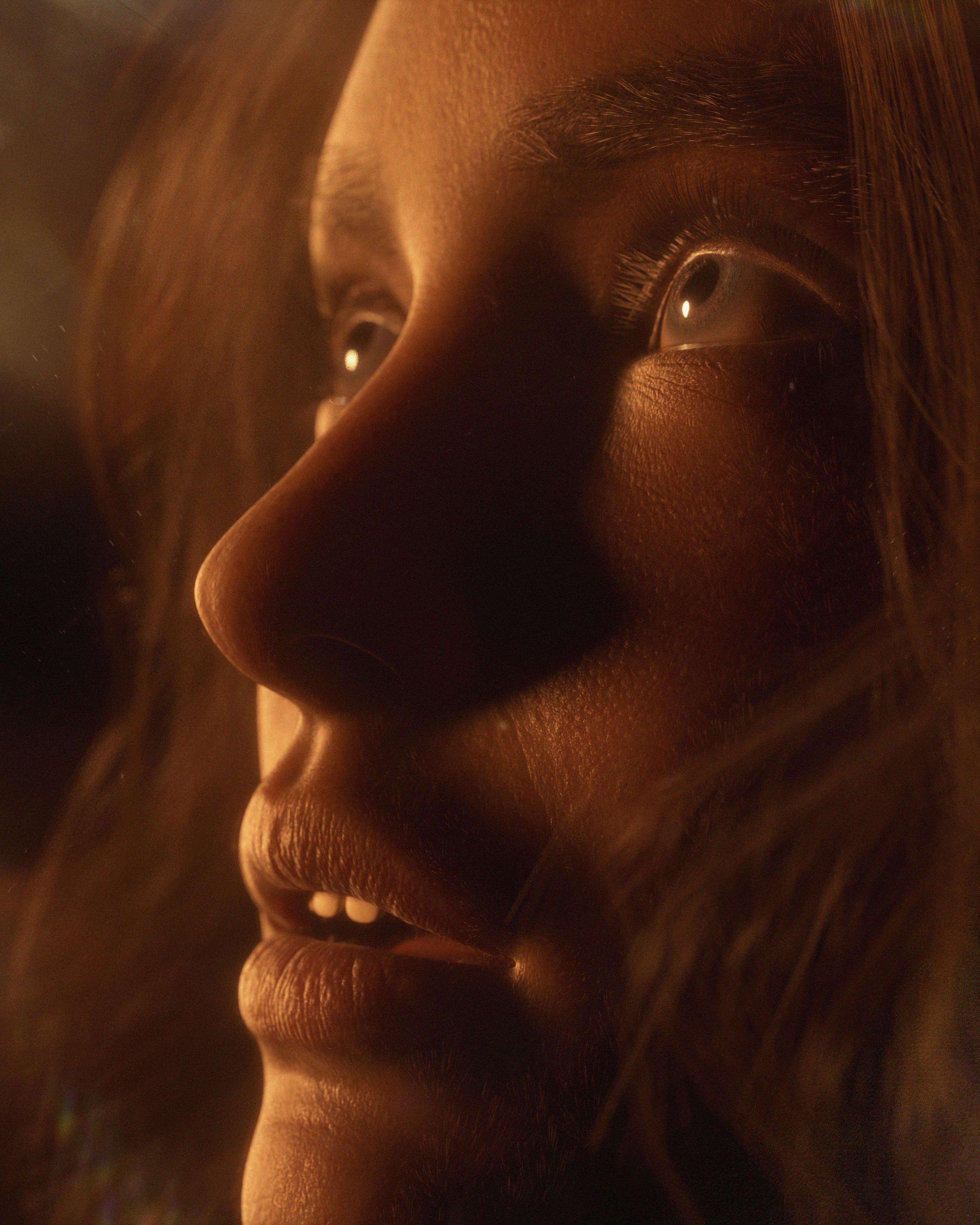 Close-up portrait of a woman by Elia Pellegrini HD Phone Wallpaper