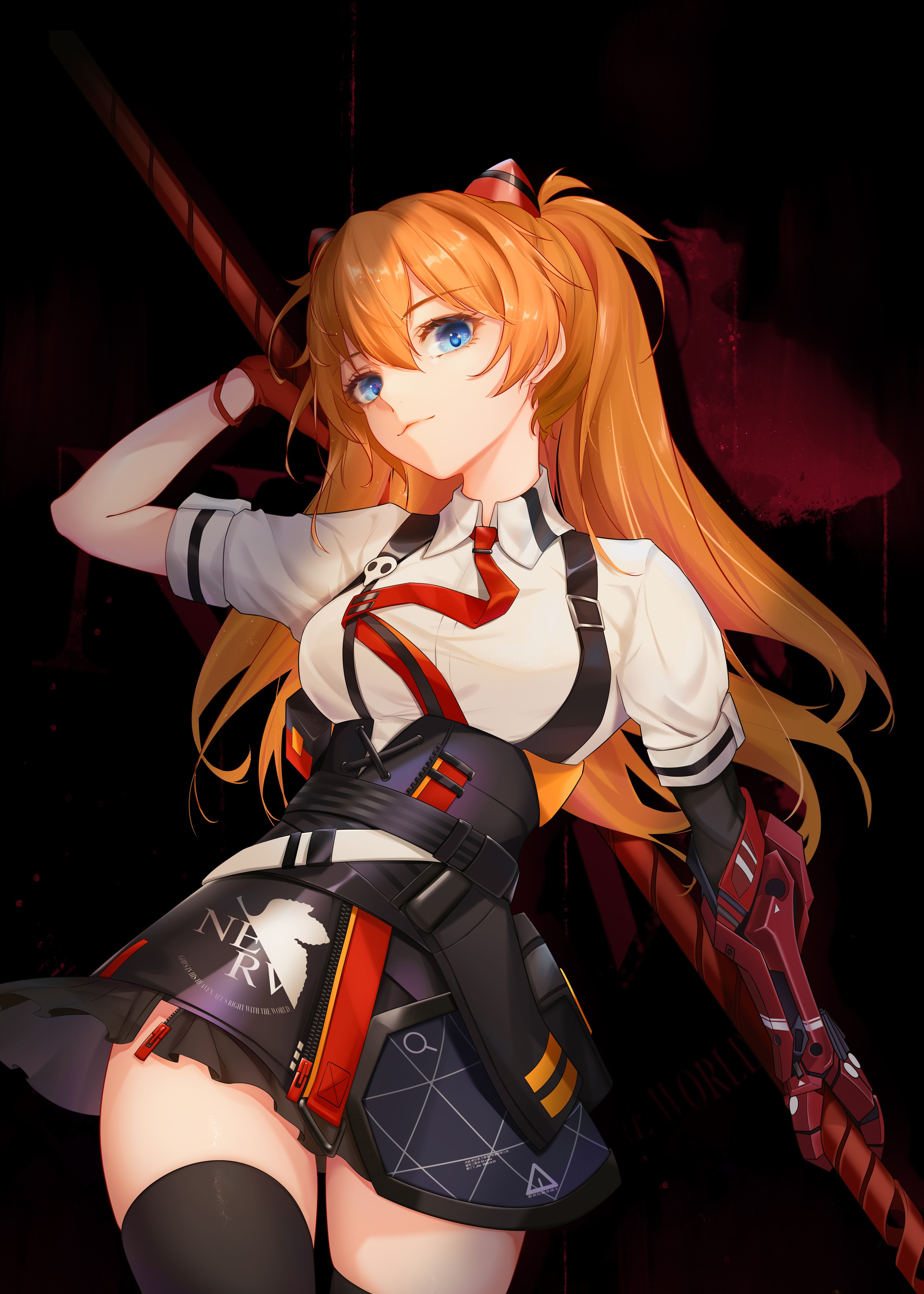 Asuka Langley Soryu from Neon Genesis Evangelion HD Phone Wallpaper