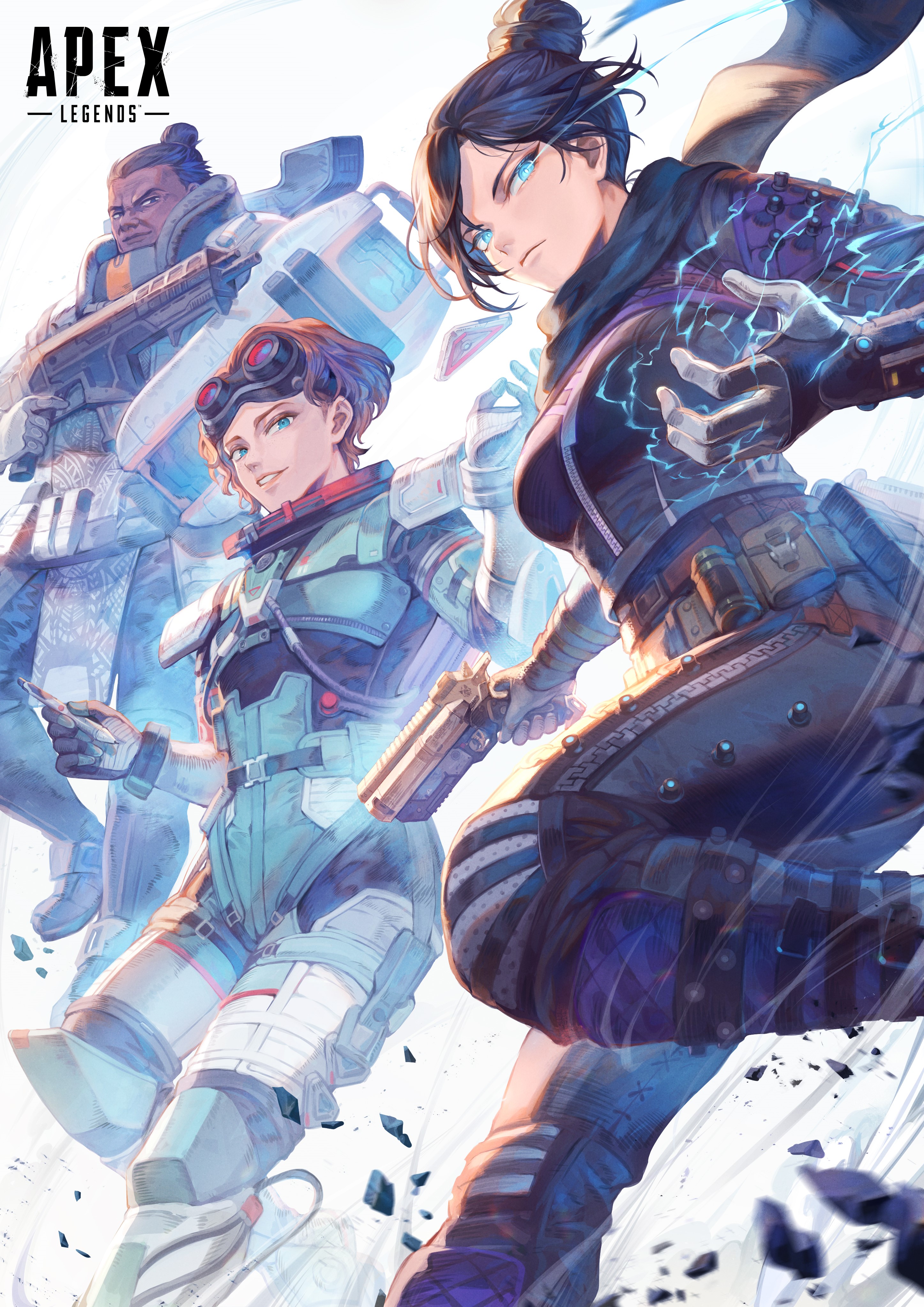 Wraith, Bangalore, and Lifeline from Apex Legends HD Phone Wallpaper