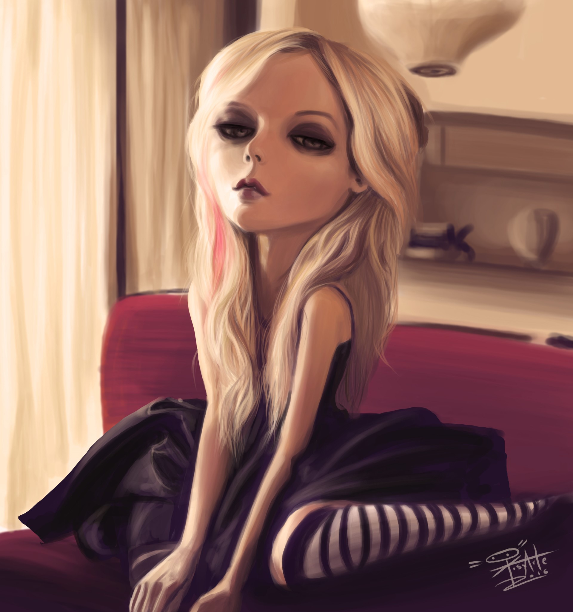 Artwork of Avril Lavigne by Josymar Arteaga HD Phone Wallpaper