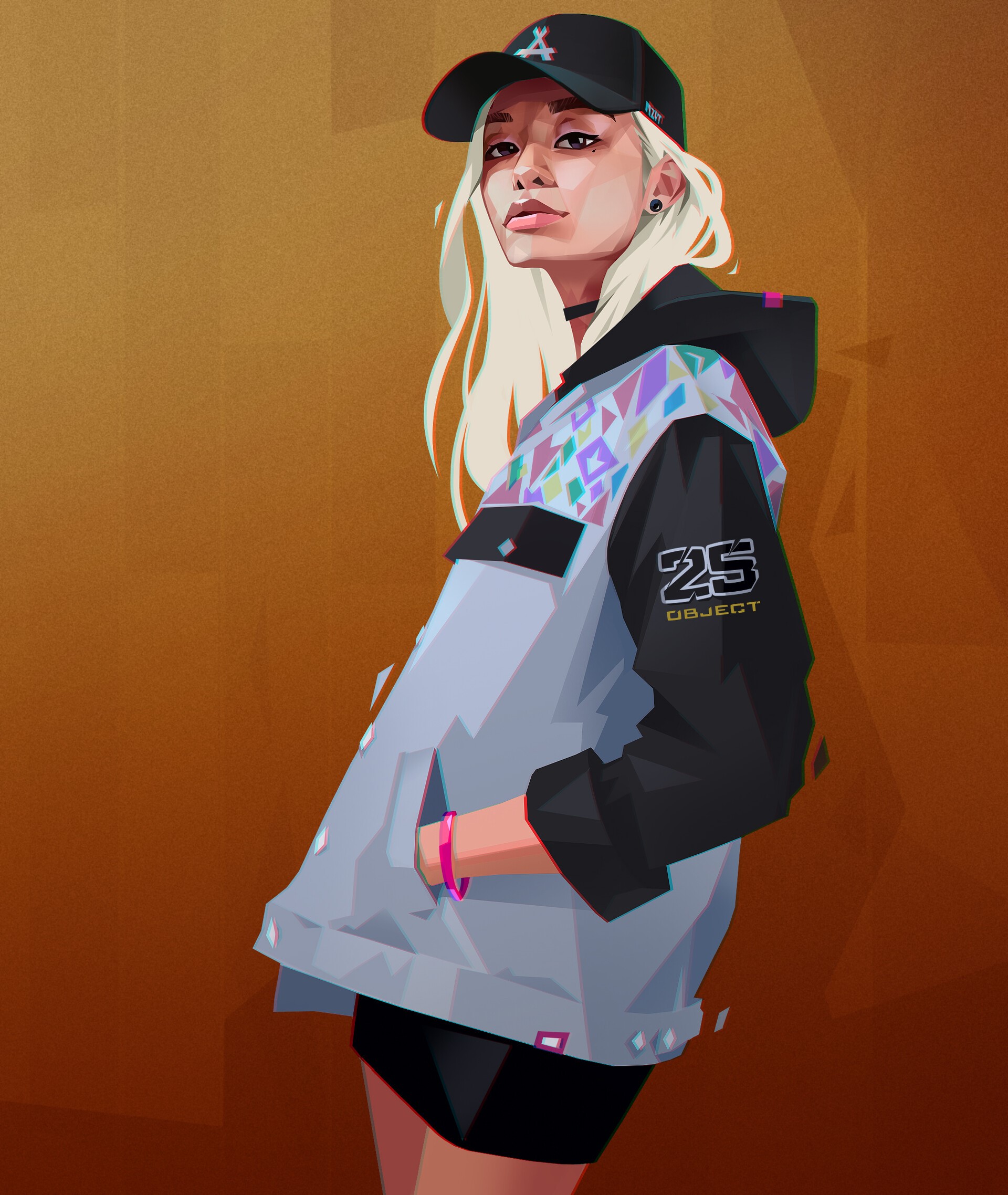 Woman in Jacket and Baseball Cap by Azamat Khairov HD Phone Wallpaper