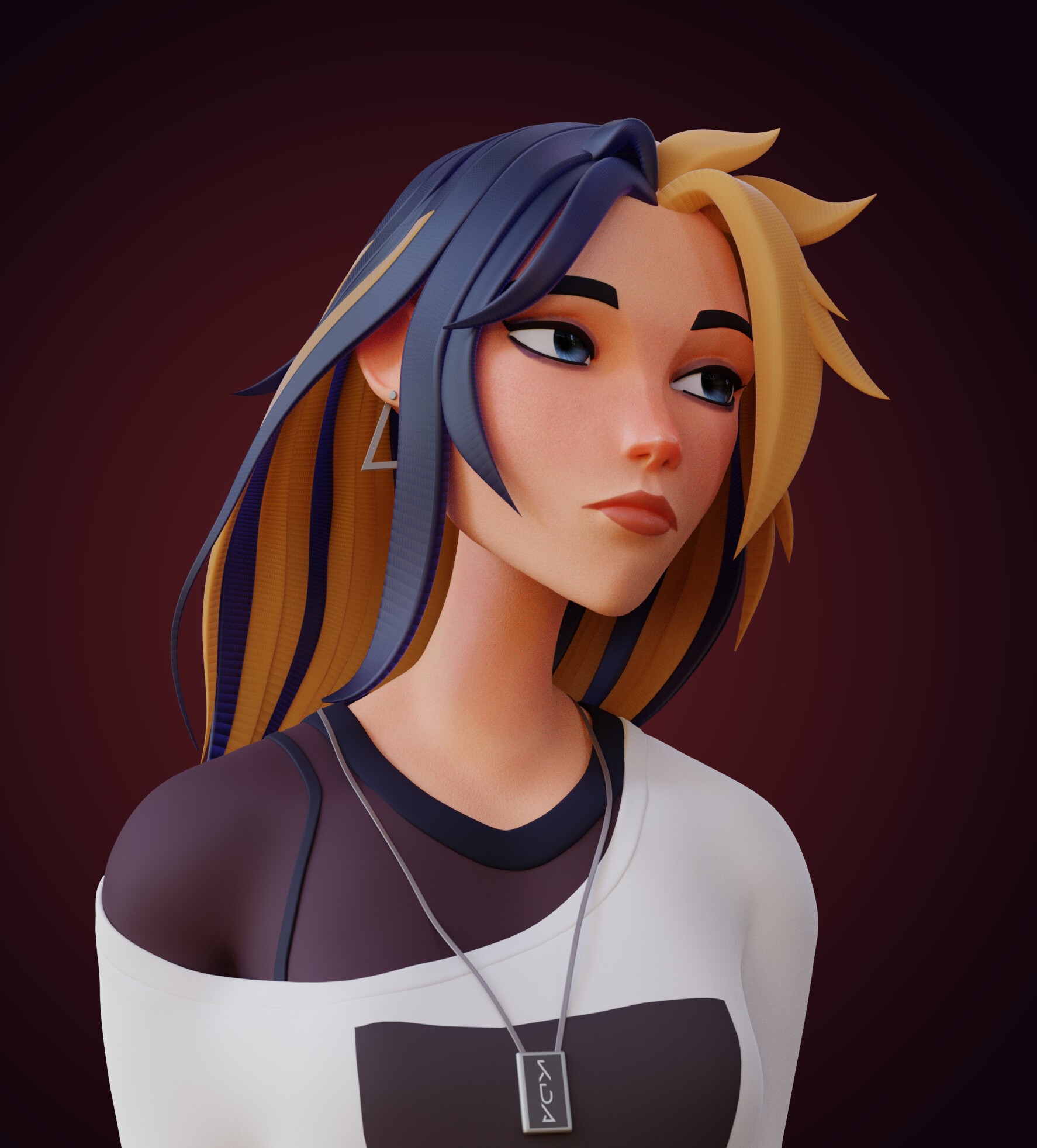 KDA Akali from League of Legends 3D Portrait HD Phone Wallpaper