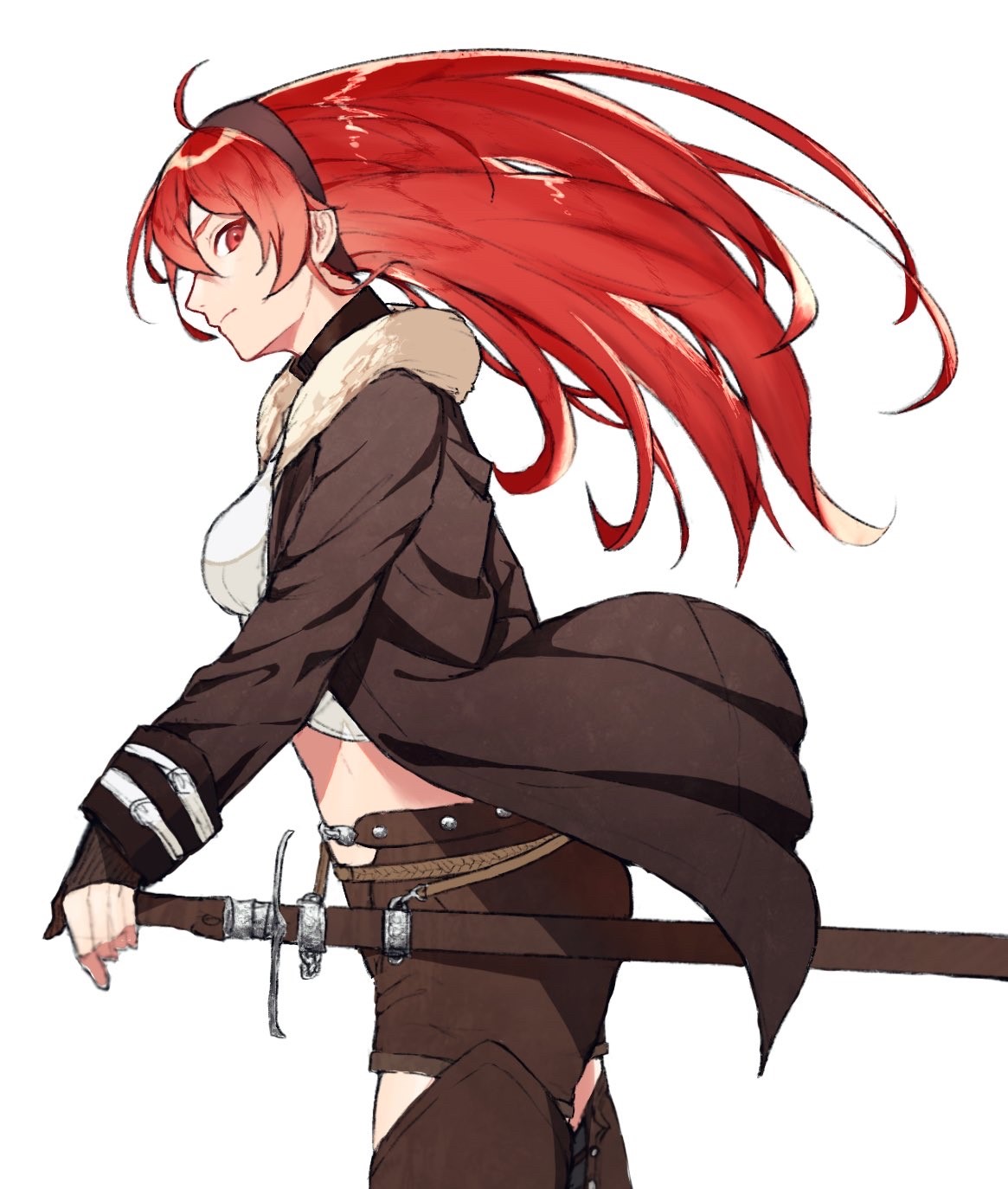 Eris Boreas Greyrat from Mushoku Tensei holding a sword HD Phone Wallpaper