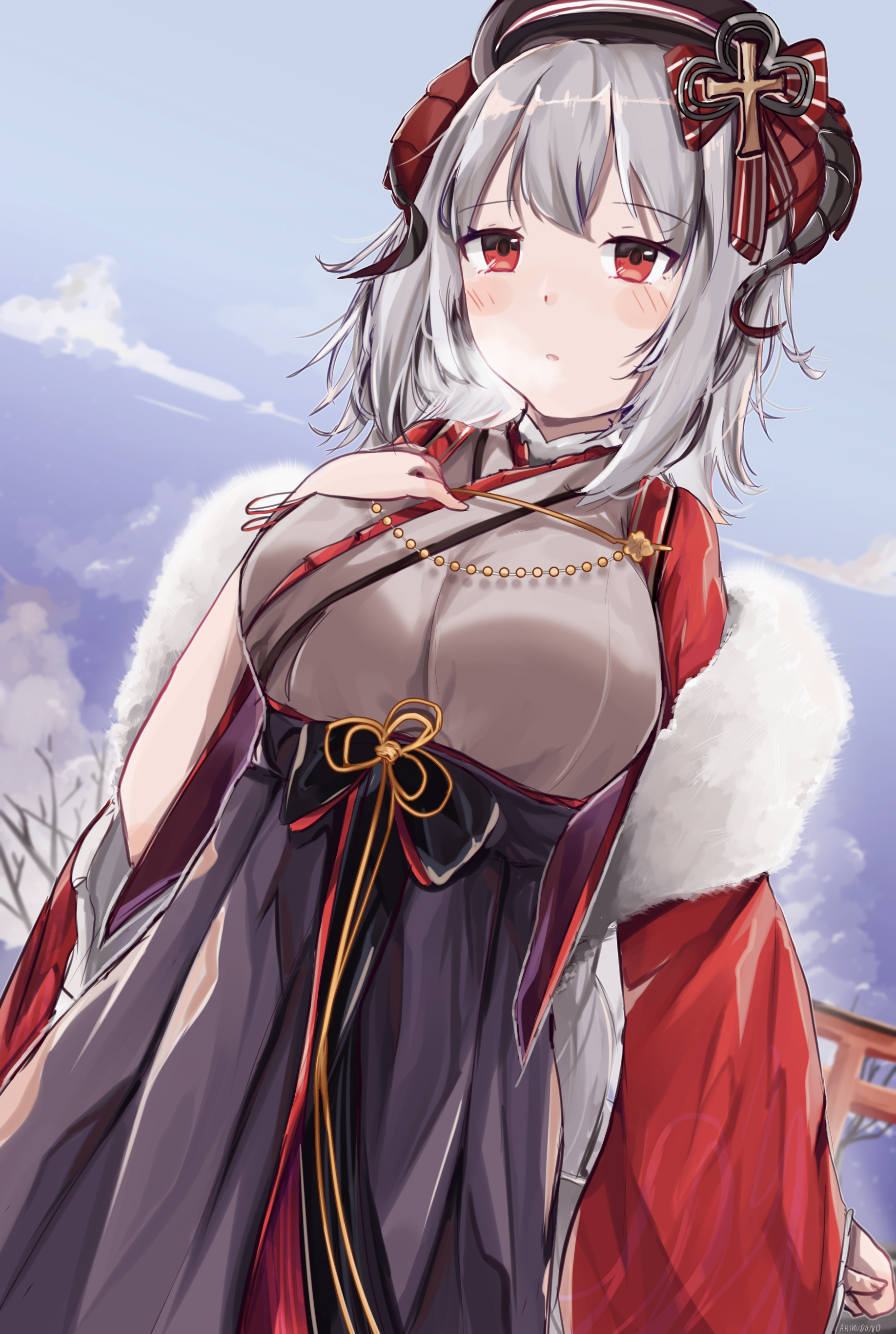 Nurnberg from Azur Lane in Japanese clothes HD Phone Wallpaper
