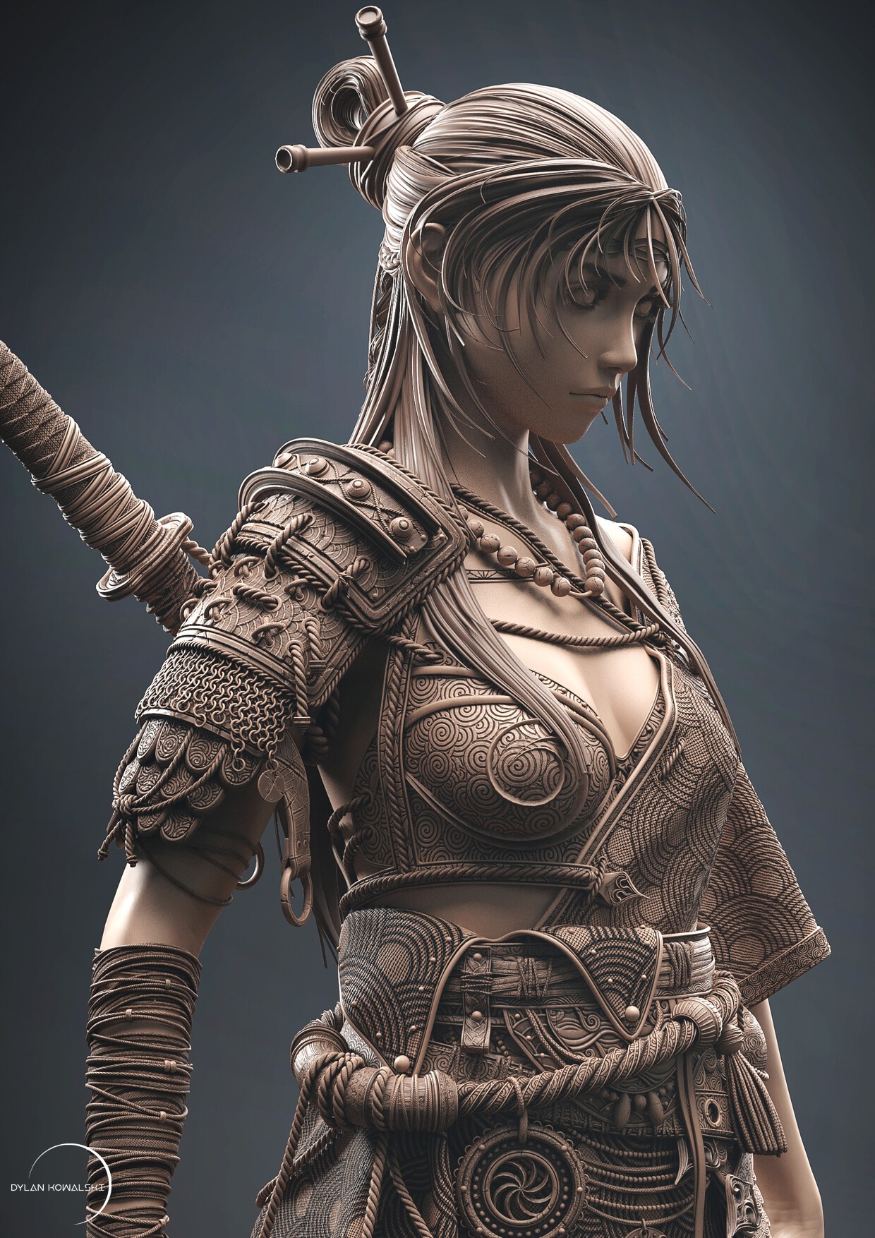 Fantasy warrior woman by Dylan Kowalski HD Phone Wallpaper