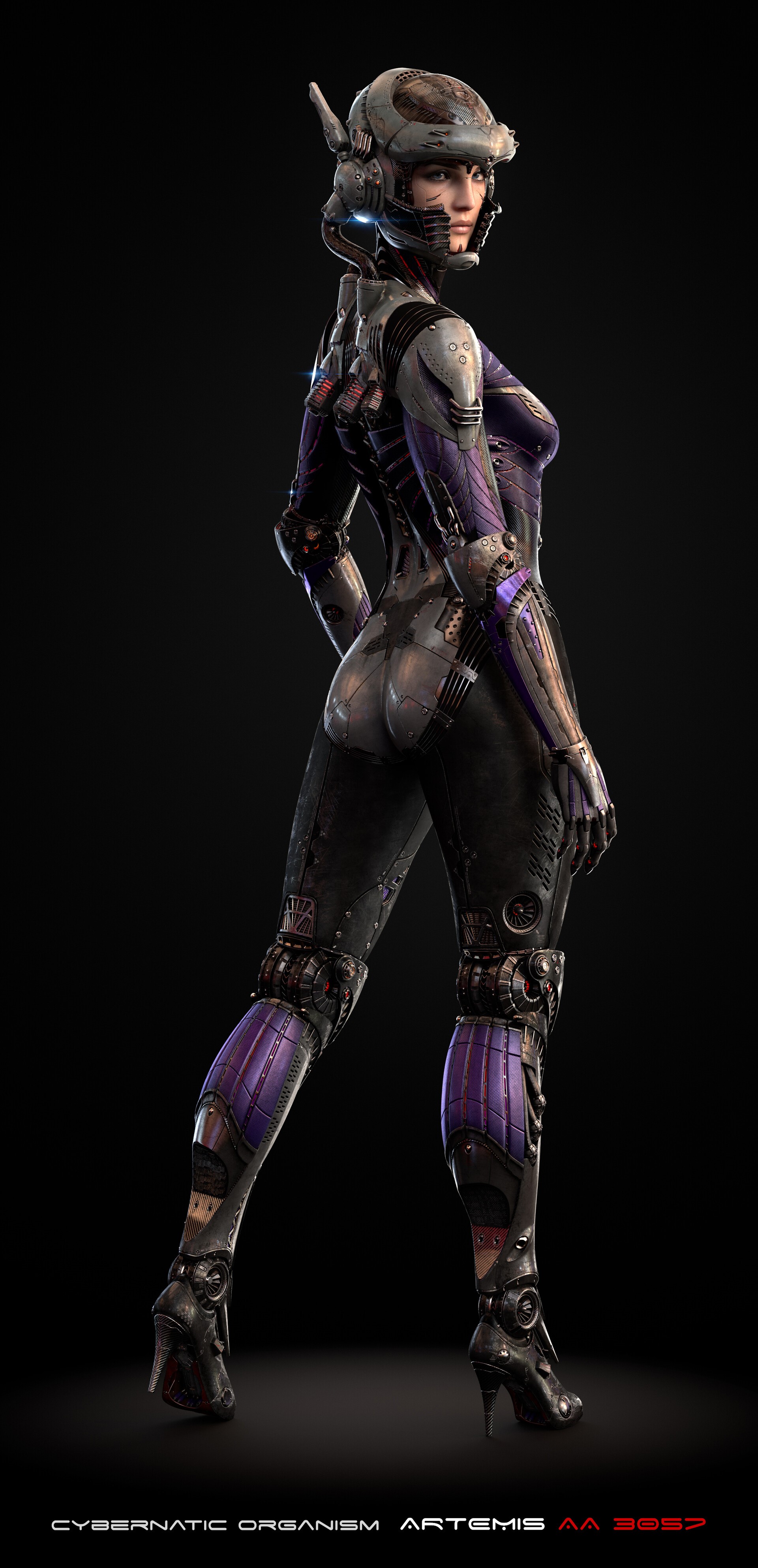 Cybernetic Organism Artemis HD Phone Wallpaper