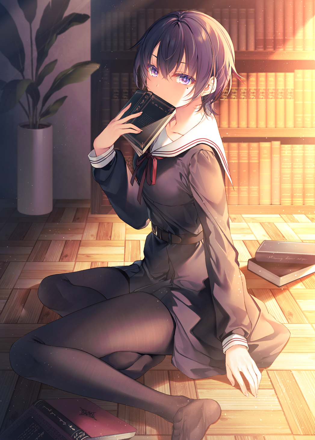 Toosaka Asagi from Fate/Grand Order reading a book HD Phone Wallpaper