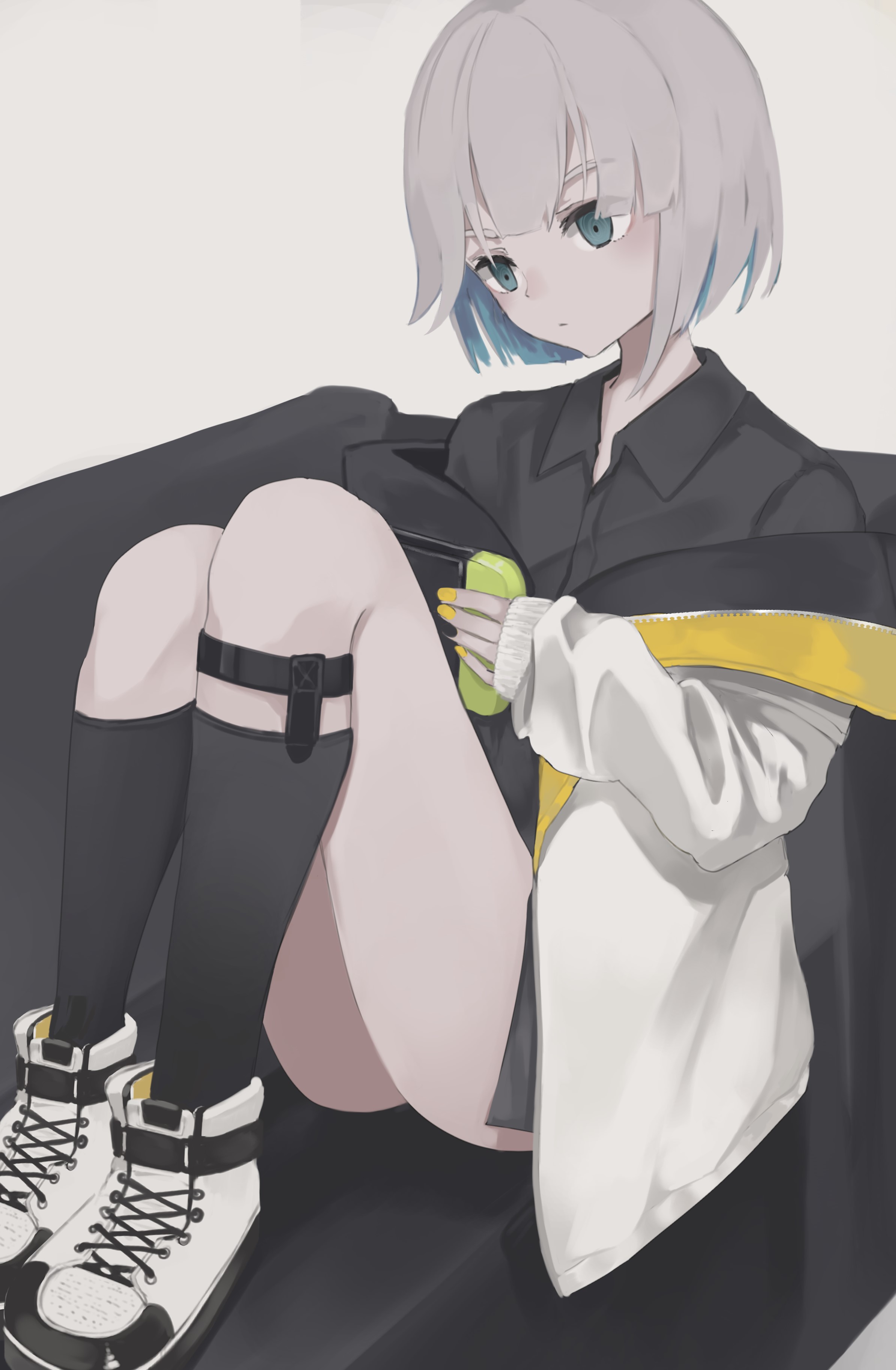 Ogami Ren sitting on a couch HD Phone Wallpaper