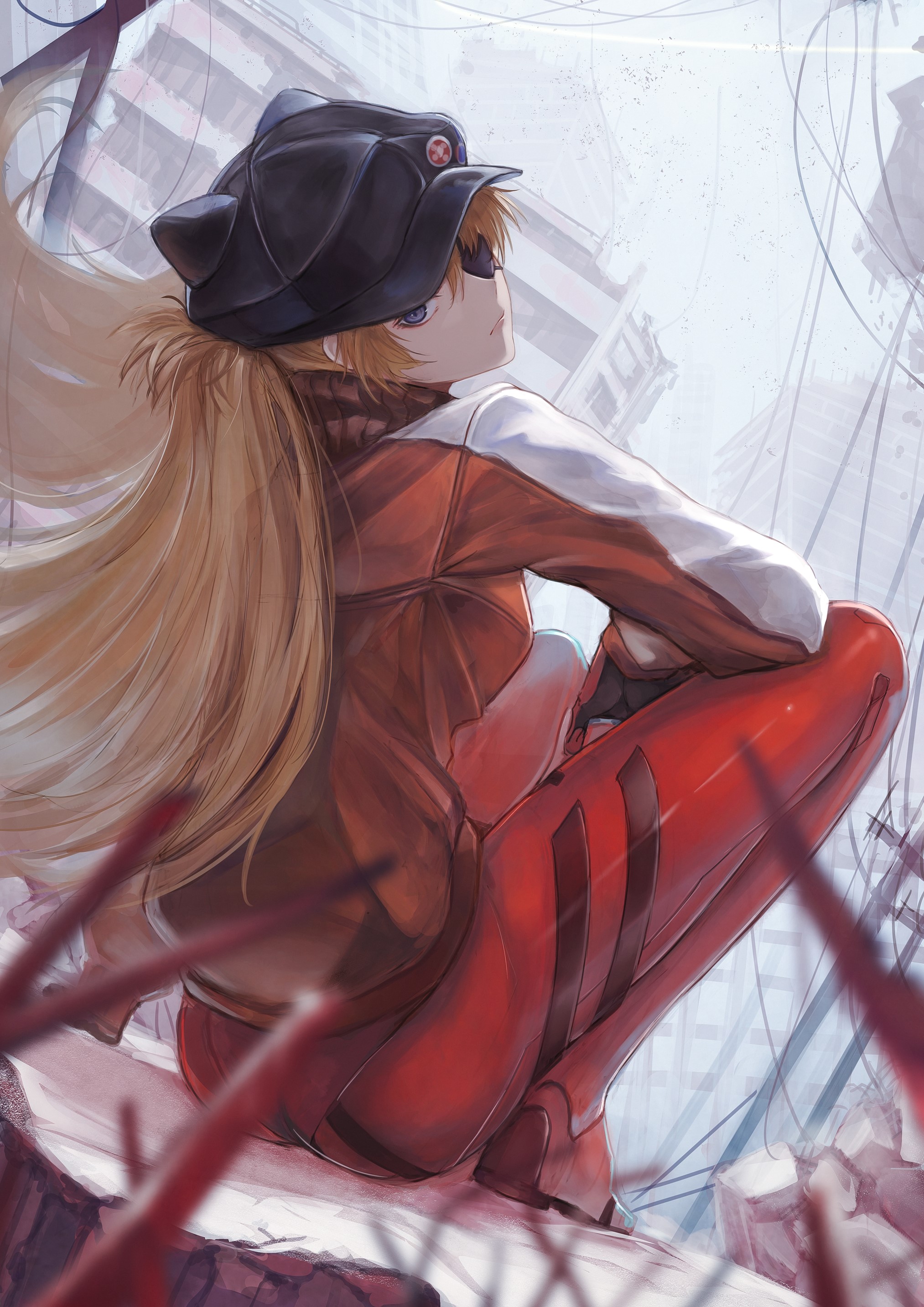 Asuka Langley Soryu from Neon Genesis Evangelion HD Phone Wallpaper