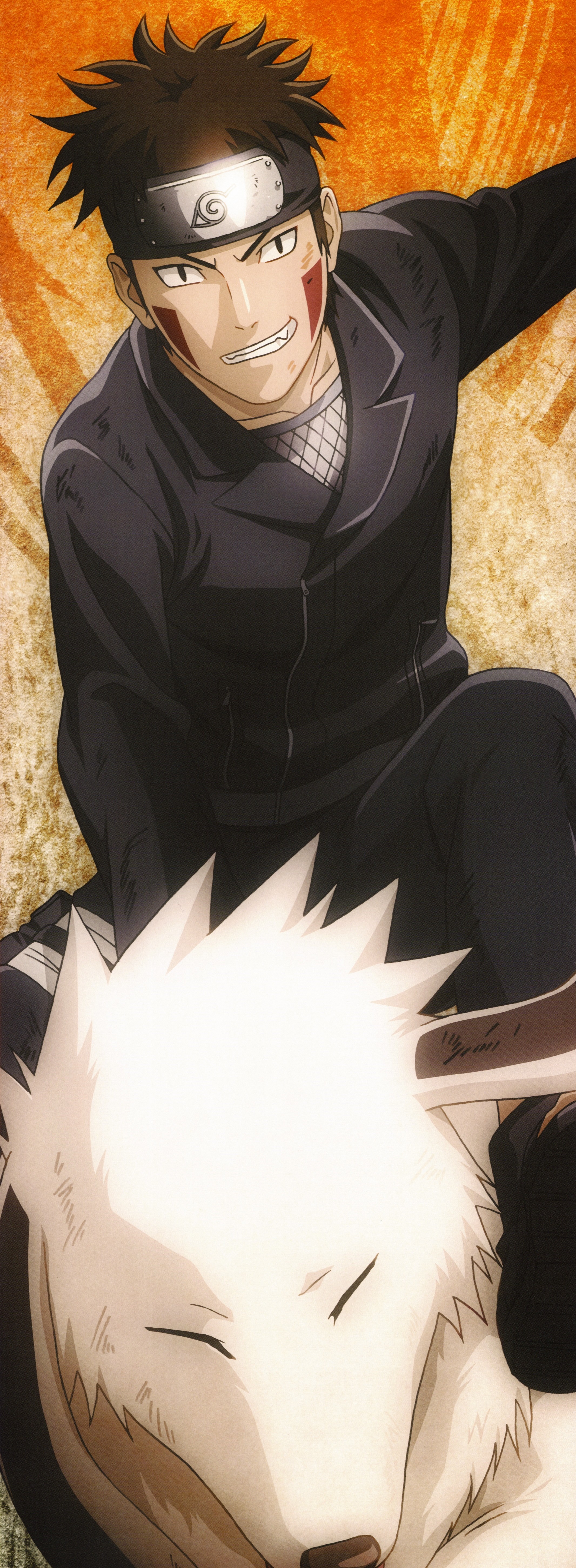 Inuzuka Kiba and Akamaru from Naruto Shippuden HD Phone Wallpaper
