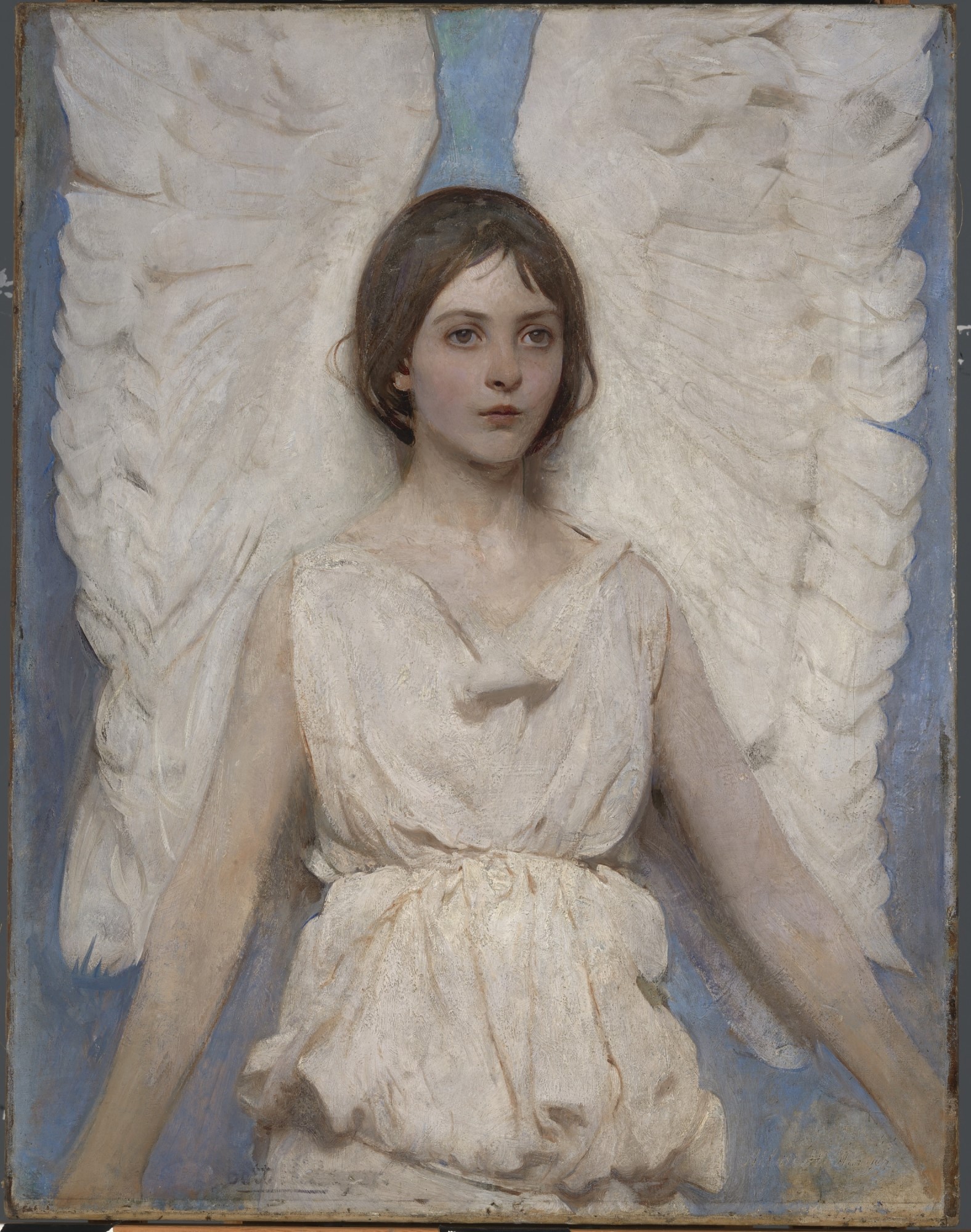 Angel with White Wings by Abbott Handerson Thayer HD Phone Wallpaper