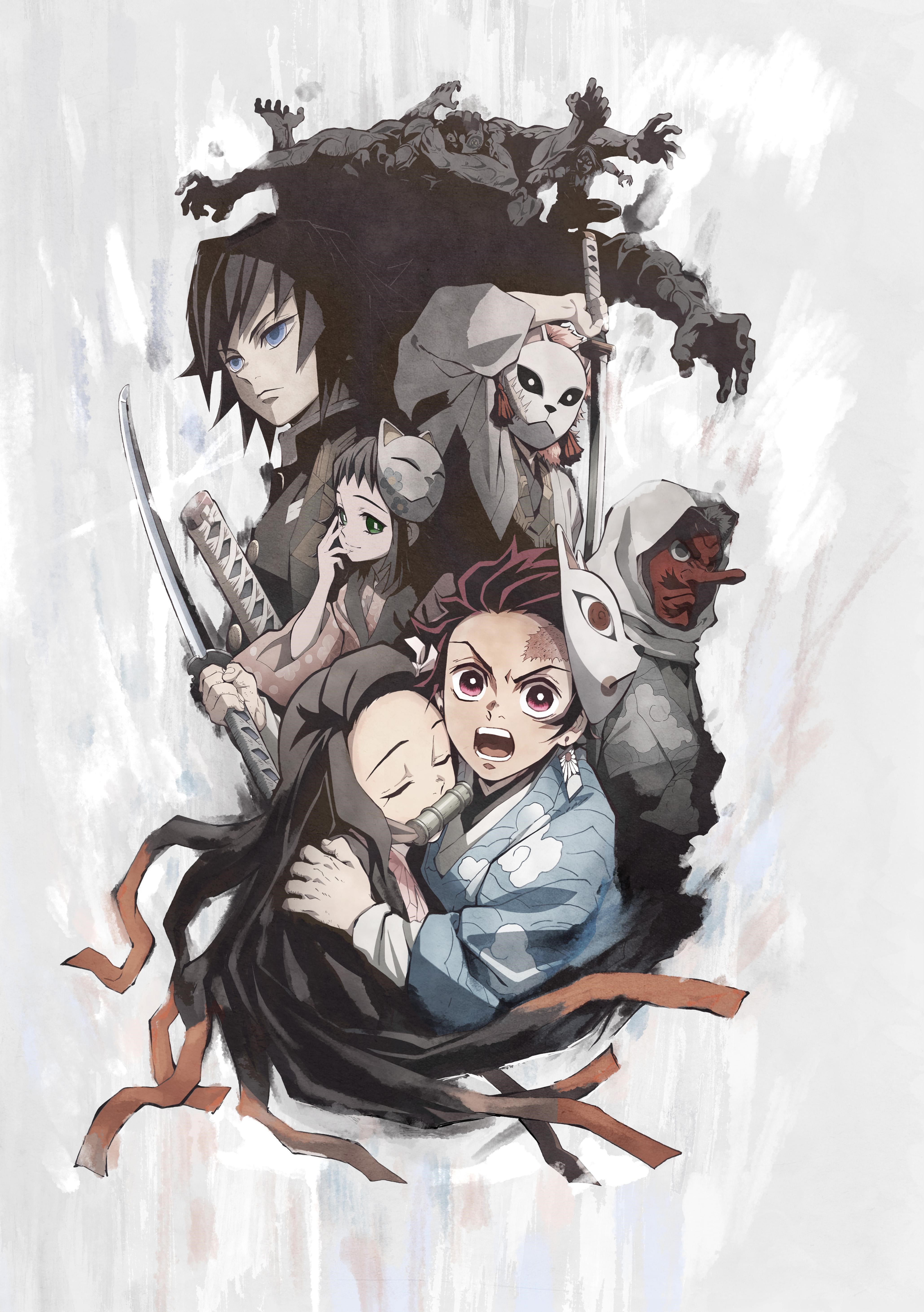 Characters from Kimetsu no Yaiba HD Phone Wallpaper