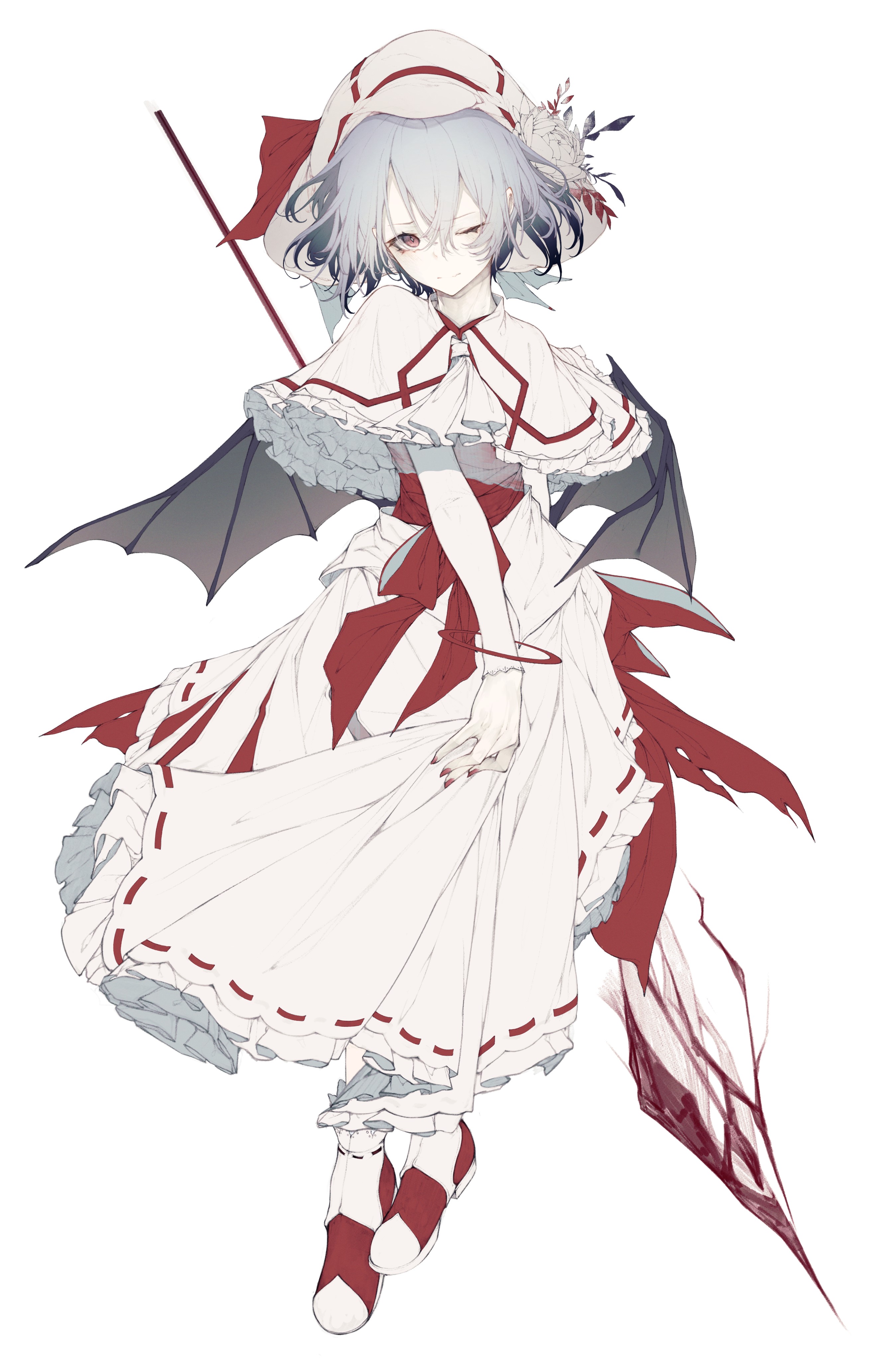 Remilia Scarlet from Touhou Project HD Phone Wallpaper