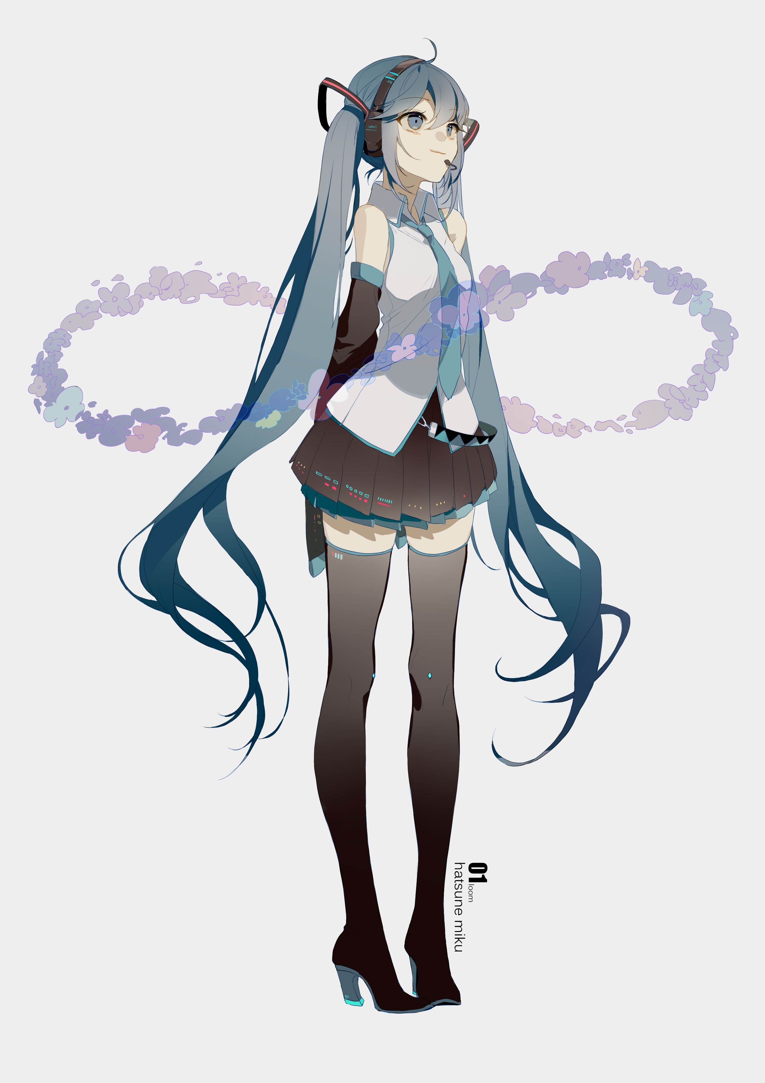 Hatsune Miku from Vocaloid HD Phone Wallpaper