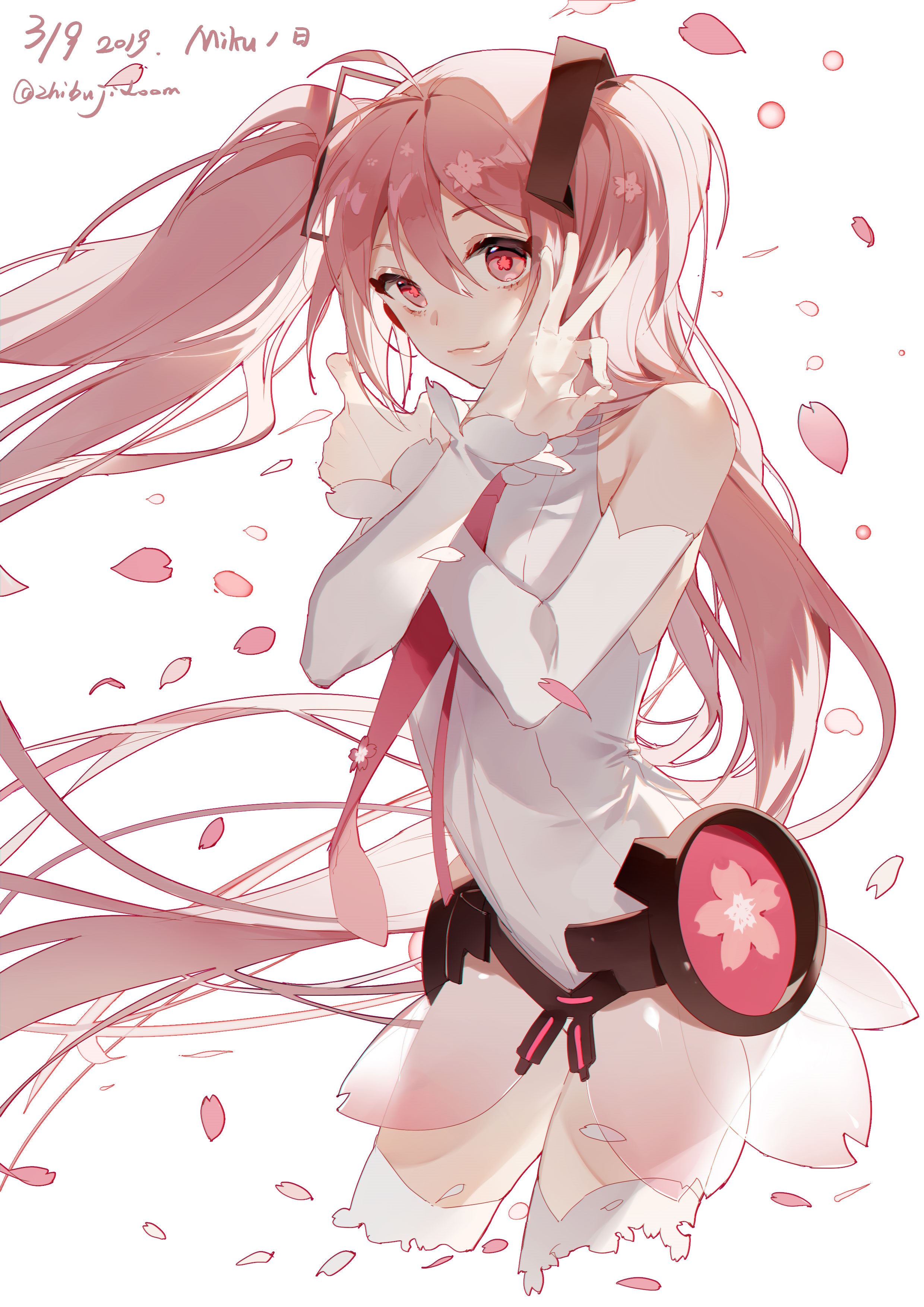 Hatsune Miku from Vocaloid by zhibuji loom HD Phone Wallpaper