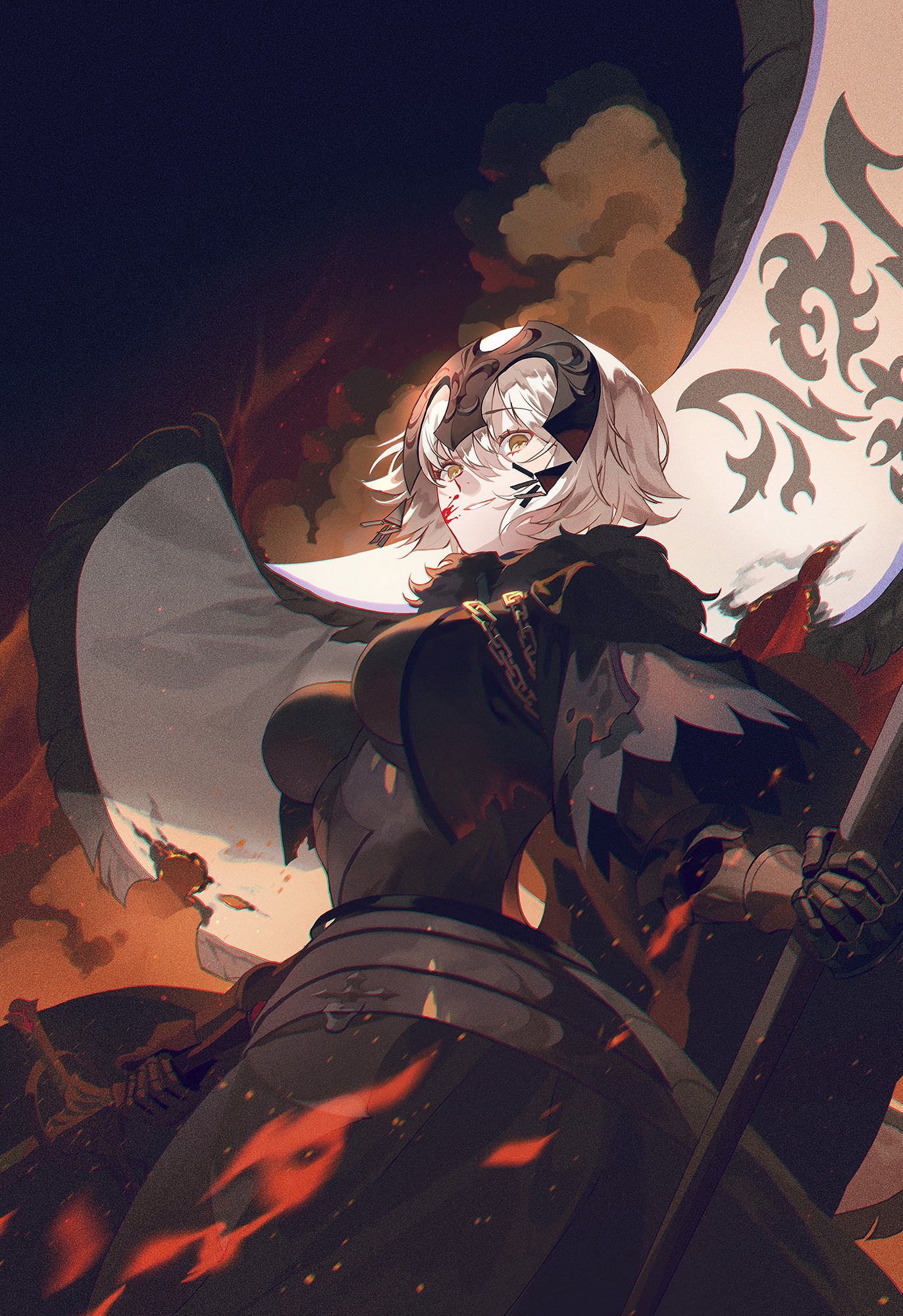 Jeanne d'Arc (Alter) from Fate/Grand Order HD Phone Wallpaper