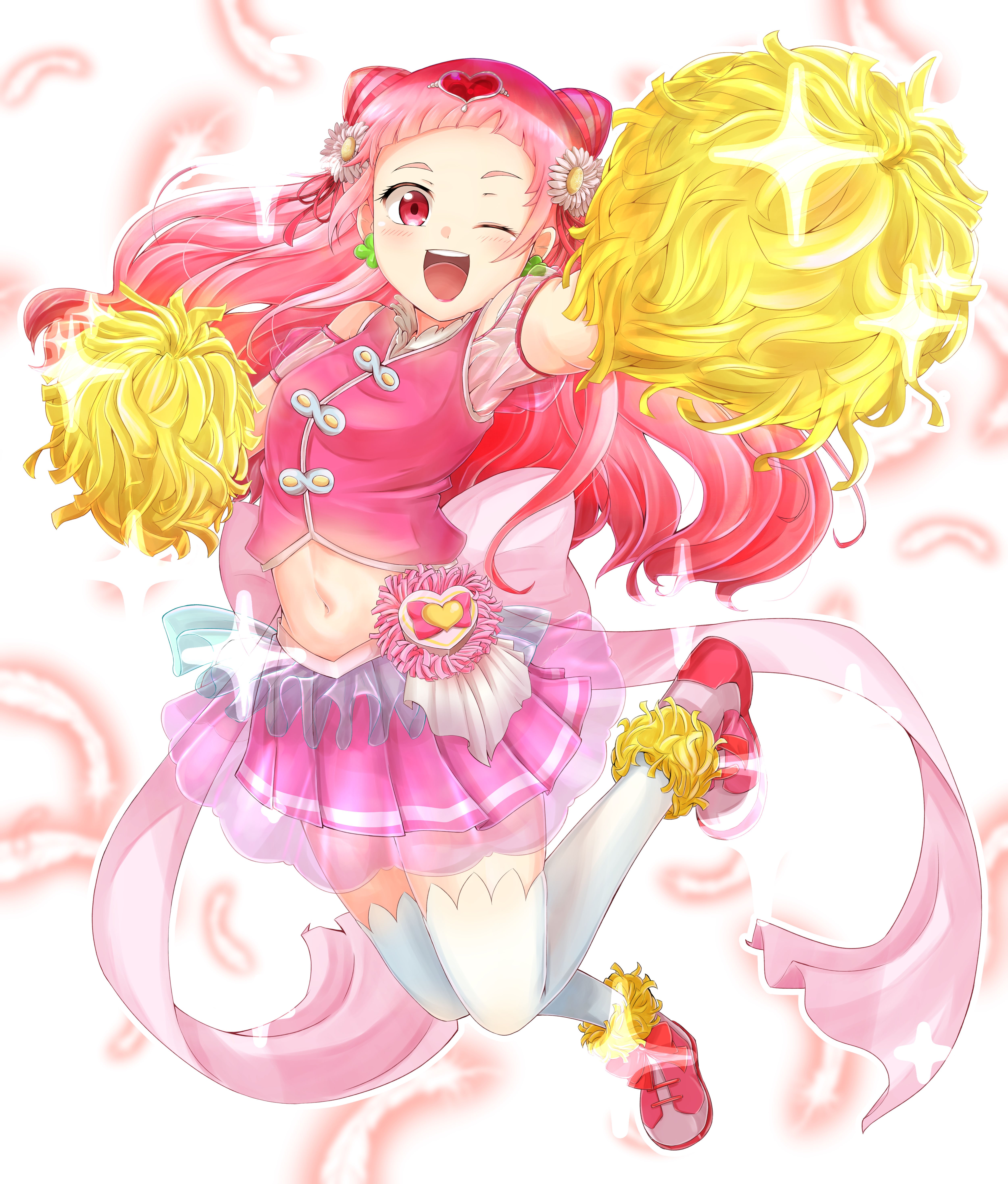 Magical Girl Cheerleader from Precure HD Phone Wallpaper