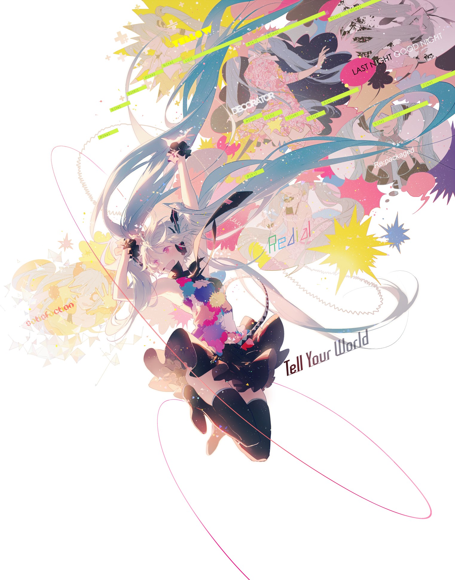 Hatsune Miku from Vocaloid by Rella HD Phone Wallpaper