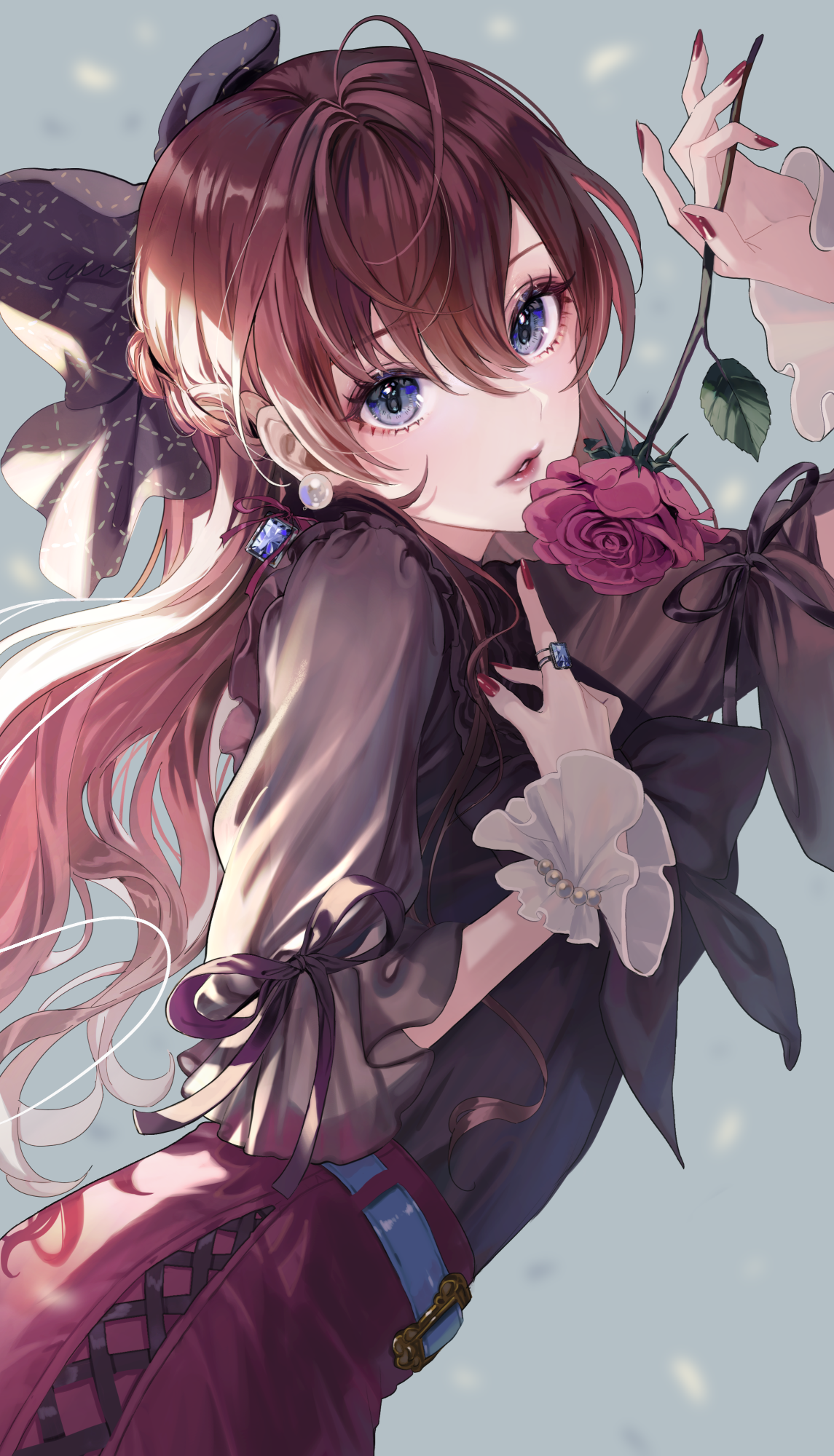 Ichinose Shiki Elegant Portrait Art HD Phone Wallpaper