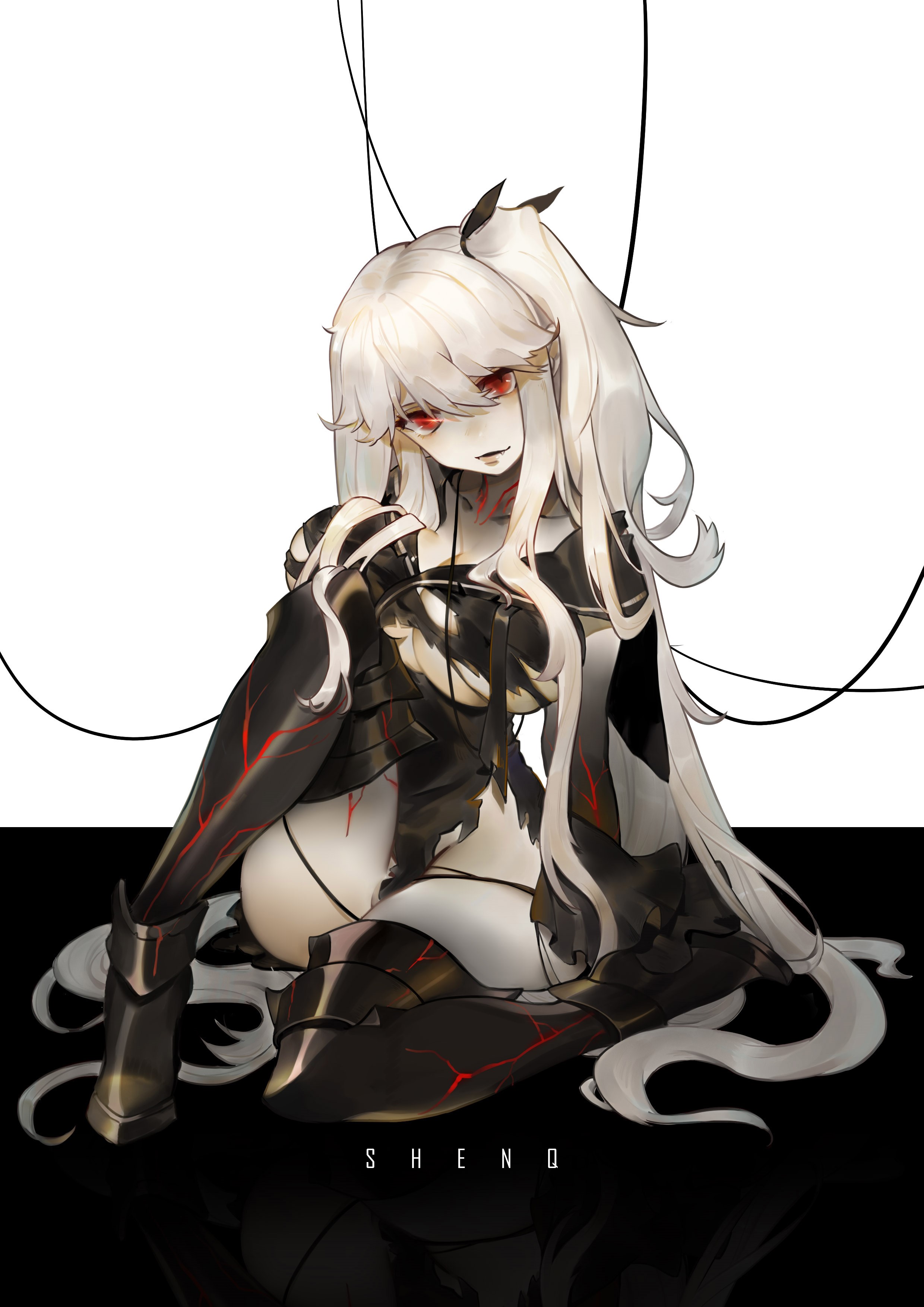 Aircraft Carrier Oni from Kantai Collection by ShenQ HD Phone Wallpaper