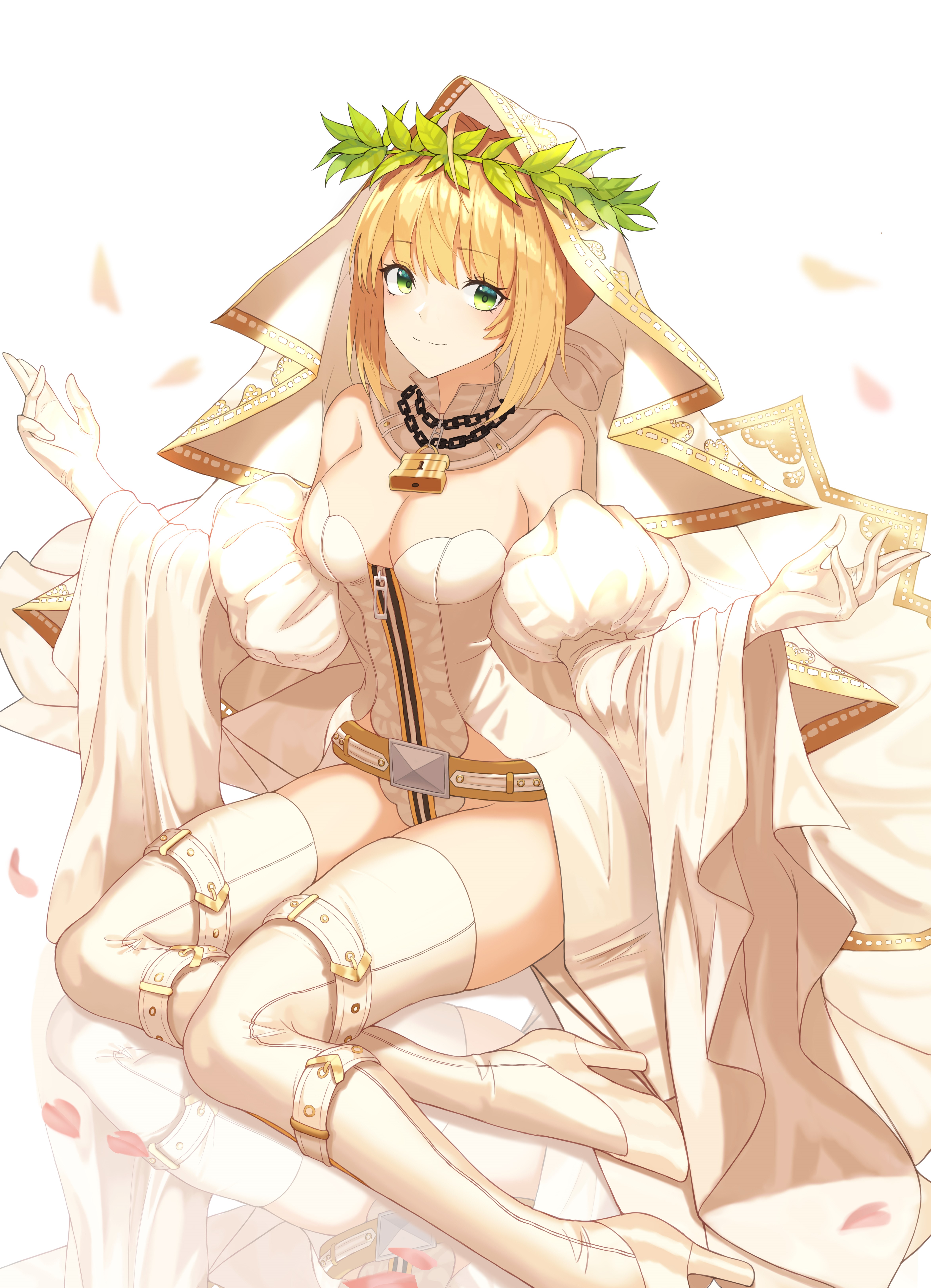 Nero Claudius from Fate Series in wedding attire HD Phone Wallpaper