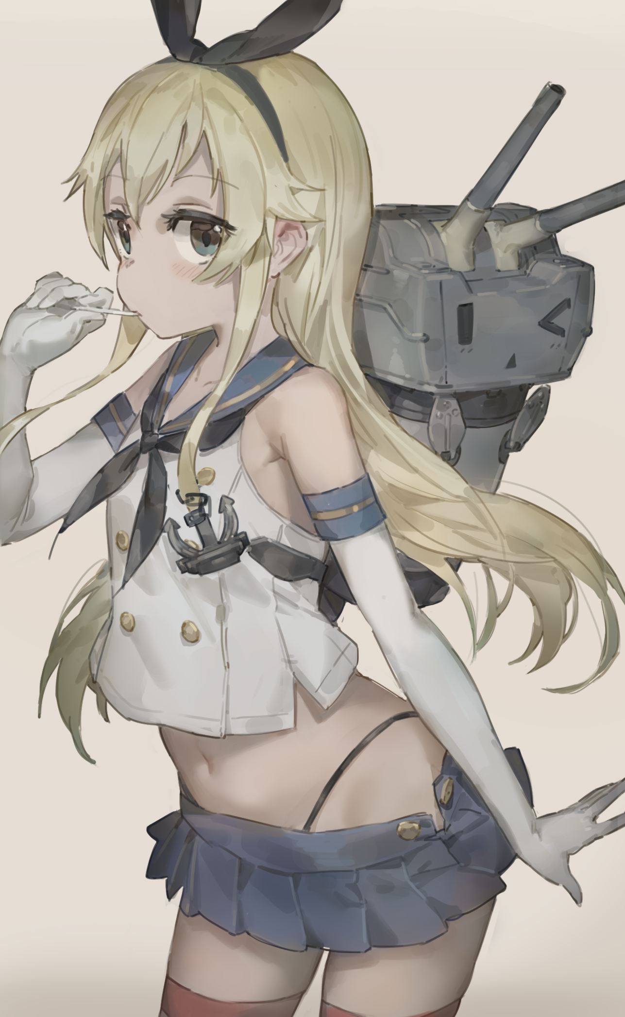 Shimakaze from Kantai Collection with Rensouhou-chan HD Phone Wallpaper
