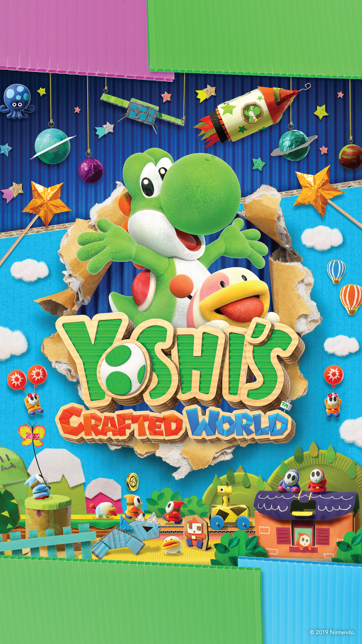 Yoshi's Crafted World Nintendo Switch HD Phone Wallpaper